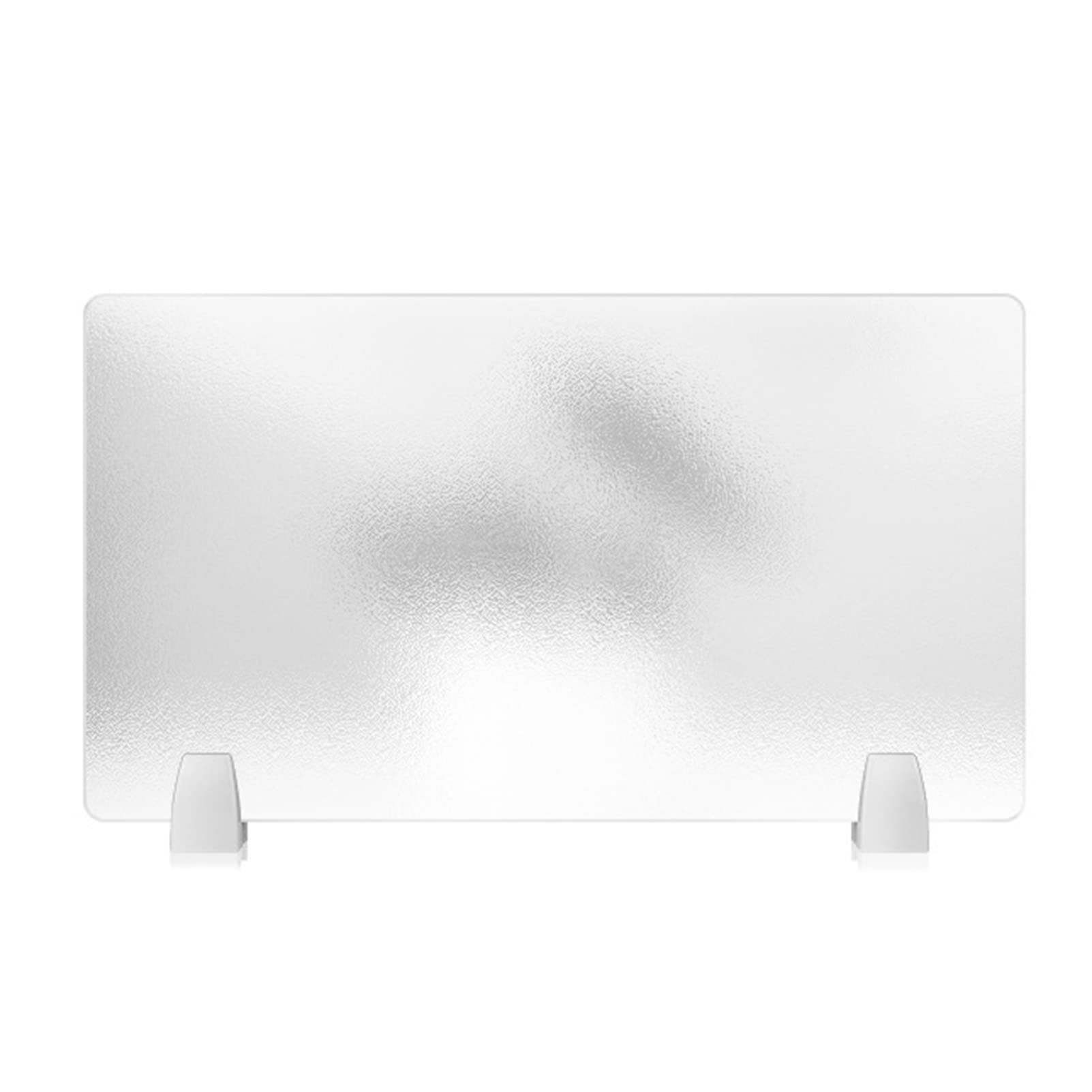 Frosted Acrylic Free Standing Privacy Screen - Office & Home Partition Divider for Workstations, Cubicles & Desks | Portable Room Divider Panel for Workspace Privacy & Visual Distraction Reduction | Perfect for Home Offices, Conference Rooms & Open Workspaces