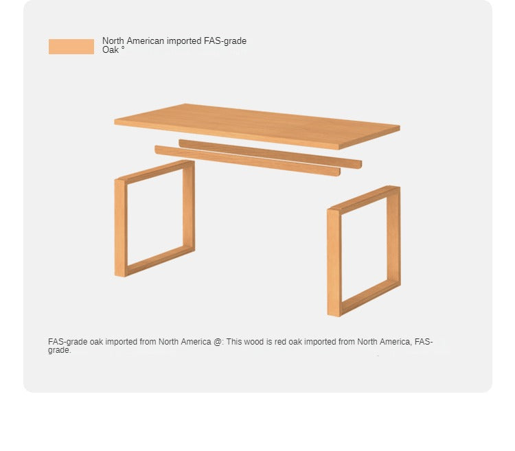 Solid Wood Dining Table - Beech & Oak Large Farmhouse Table for 8 - Perfect for Family Gatherings & Dinner Parties