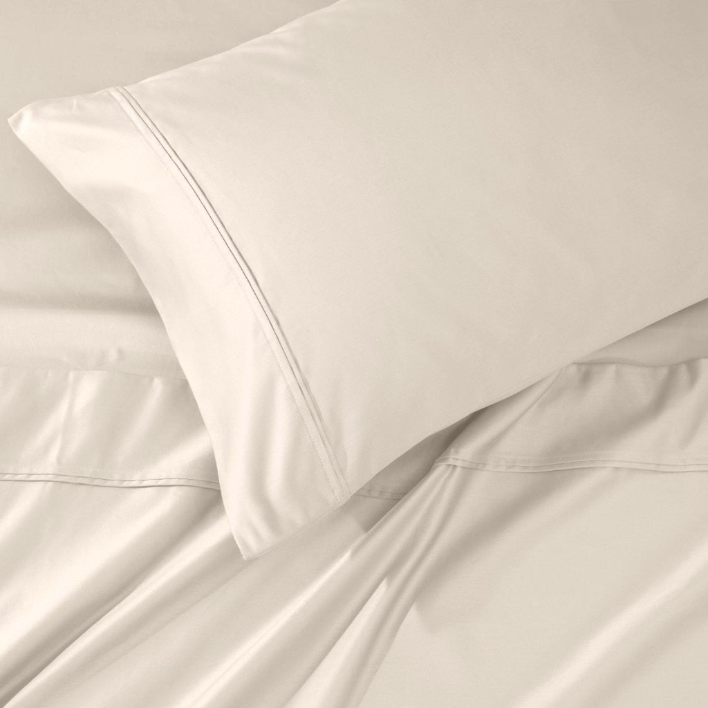 Luxury 1200 Thread Count Egyptian Cotton Deep Pocket Bed Sheet Set - Queen Size, Soft & Breathable for Ultimate Comfort - Perfect for Master Bedroom, Guest Room & Hotel Use