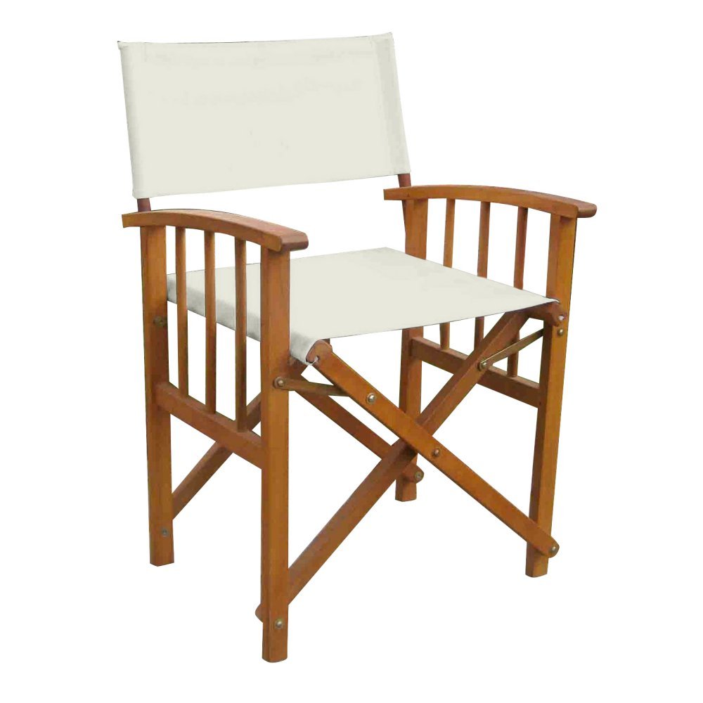 Set of 2 Mission Style Directors Chairs with Arms - International Caravan Furniture for Home Office, Conference Room & Outdoor Events