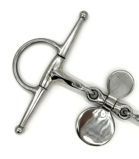 AJR Double Jointed Twisted Propeller Full Cheek Bit - Comfortable Horse Training Bit for Dressage & Jumping - Perfect for Equestrian Riding & Show Competitions