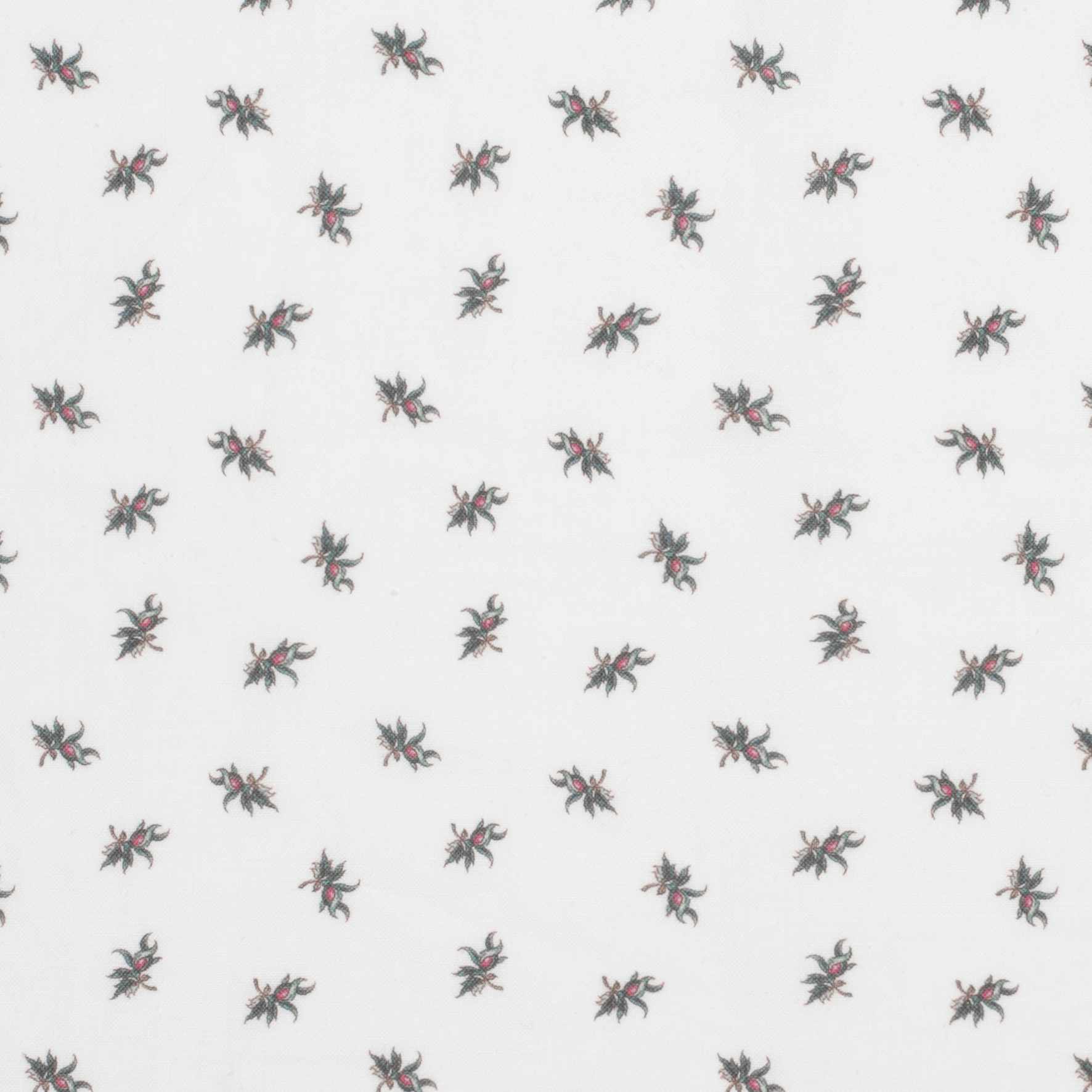 Balazuc Sprig Linen & Ivory Fabric Samples - Premium Linen Material for Upholstery, Drapes & Home Decor Projects