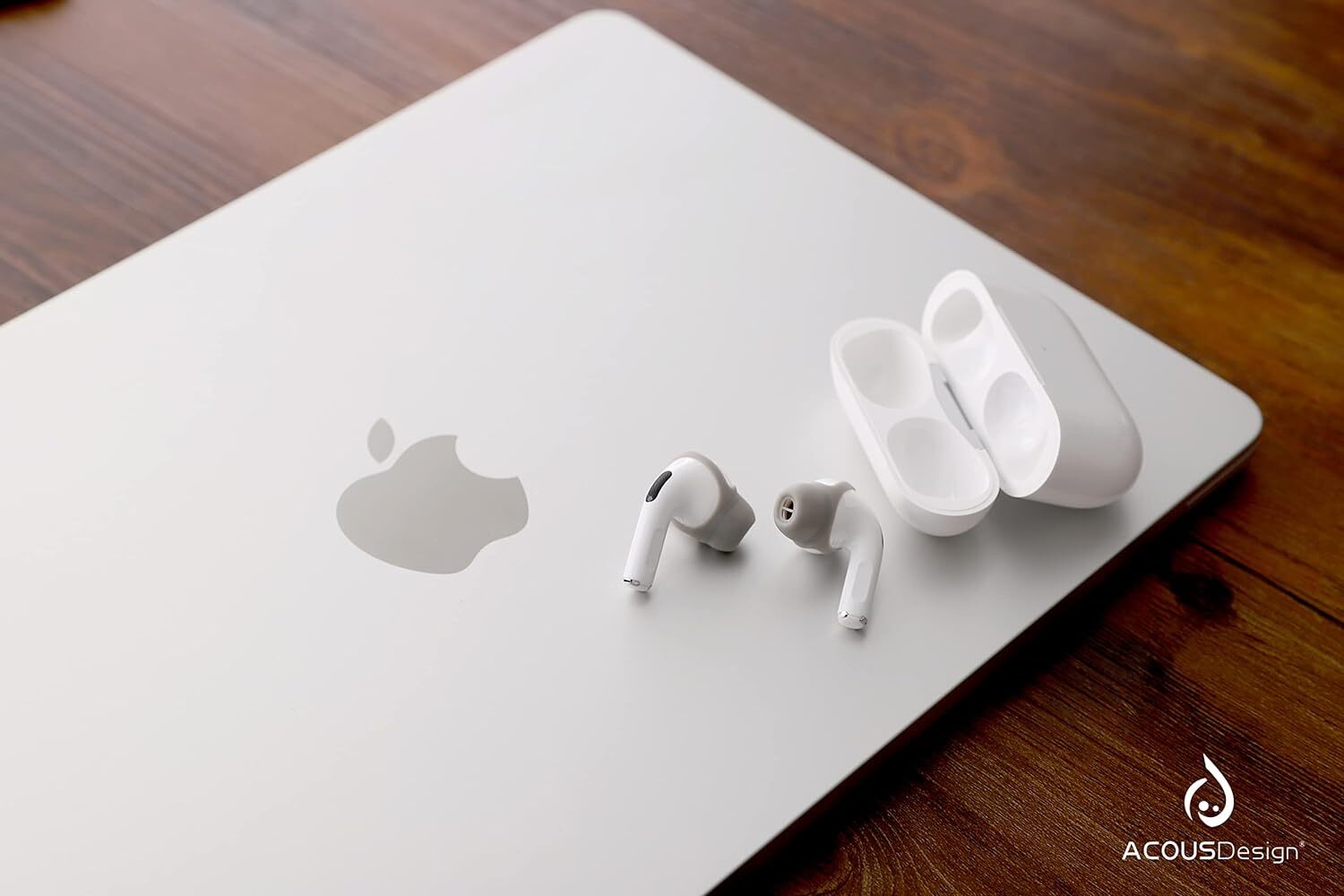 ACOUS Design Purest Pro Earbuds Covers - Premium Silicone Ear Tips for Noise Isolation (Misty Gray) | Perfect for Workouts, Travel & Daily Commute
