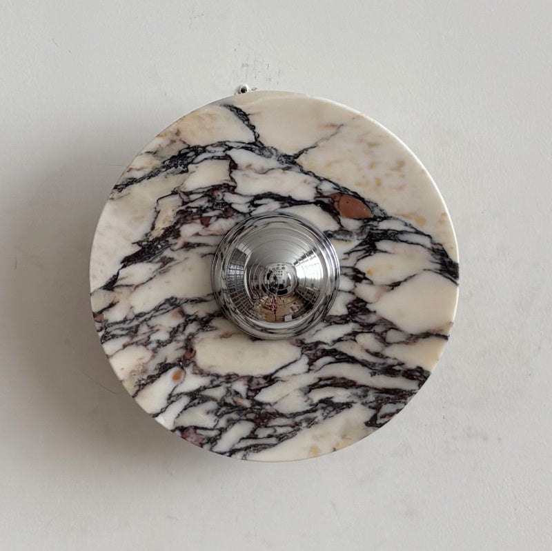 Calacatta Marble Wall Sconce Light - Modern Gold Finish Bathroom Vanity Lighting for Bedroom, Hallway & Living Room Decor
