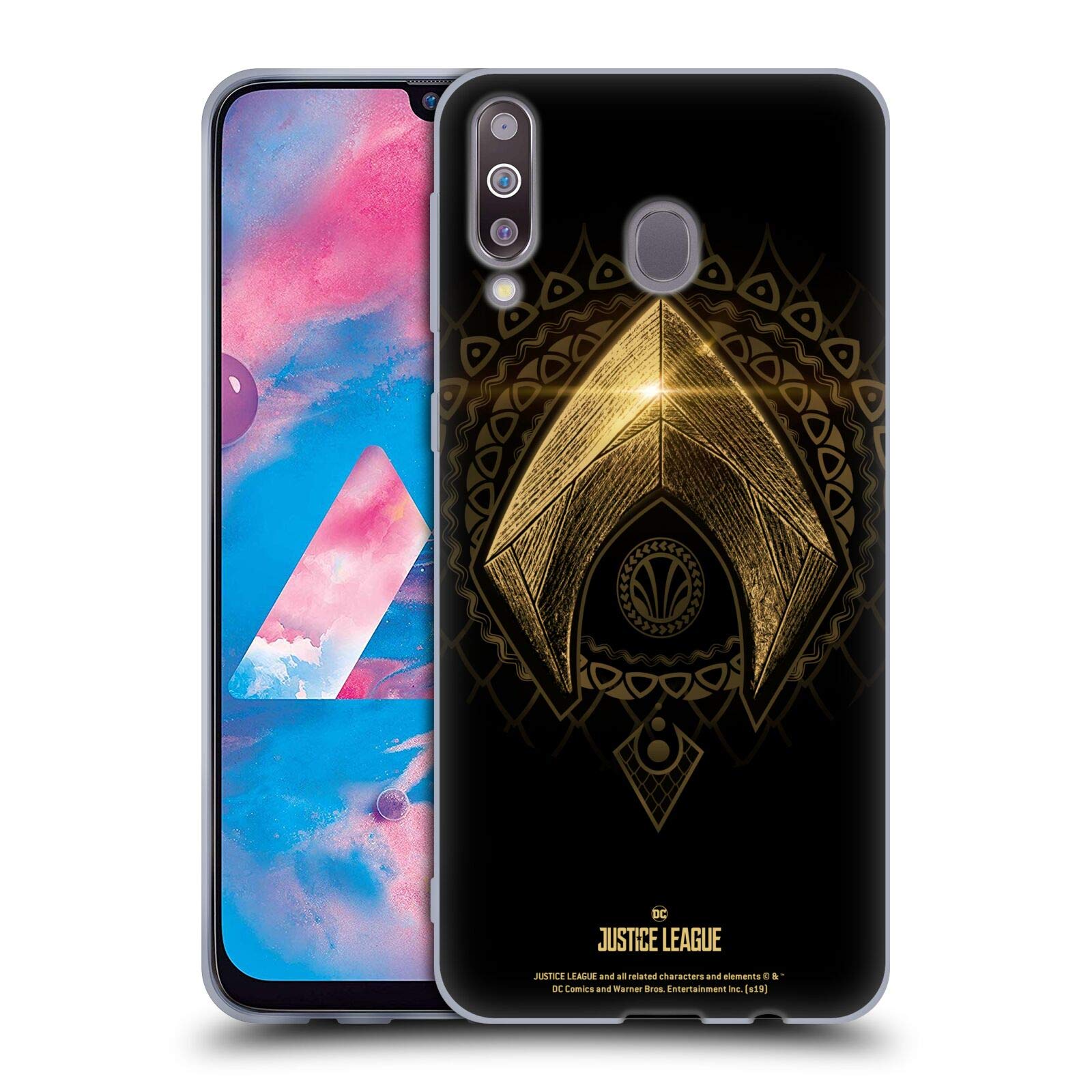 Justice League Movie Aquaman 2 Official Licensed Soft Gel Case for Samsung Galaxy M30 (2019) - Durable Protection & Stylish Design for Everyday Use
