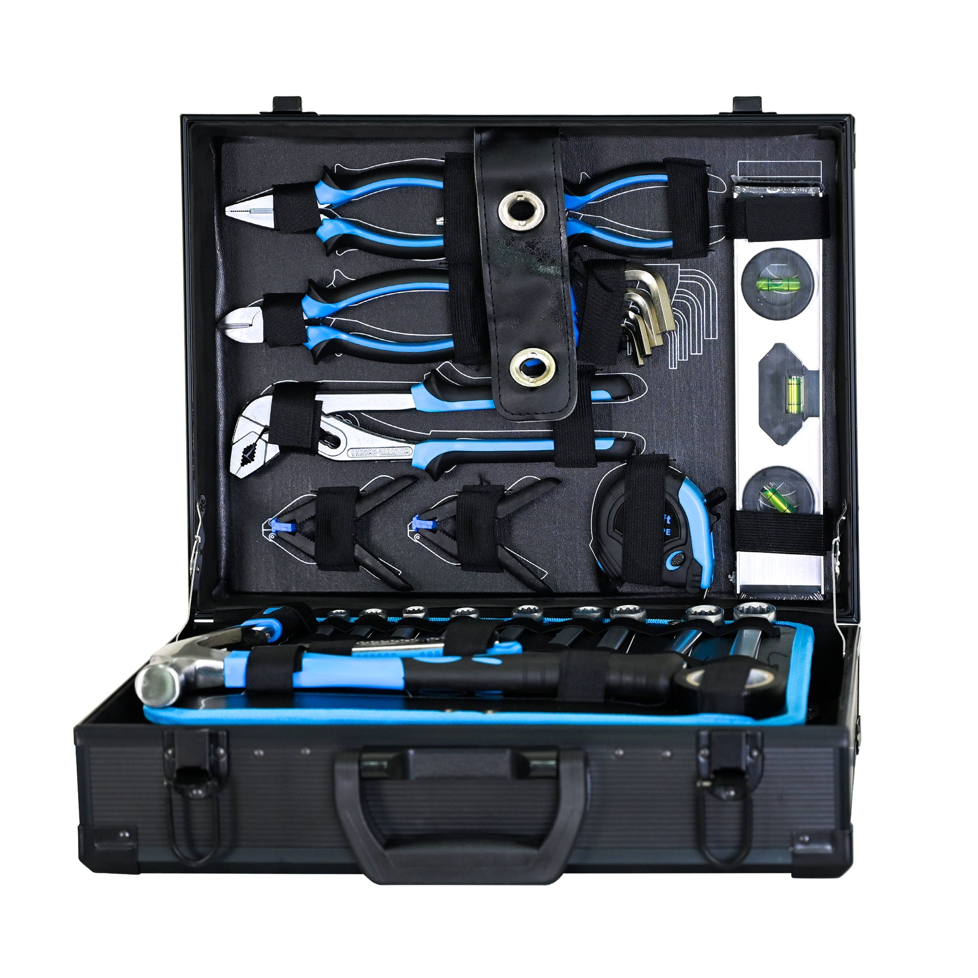 247-Piece Home & Machinery Maintenance Tool Set - Complete Basic Tool Kit for DIY Repairs, Auto Fixes & Household Projects | Portable Suitcase Case for Easy Storage & Transport