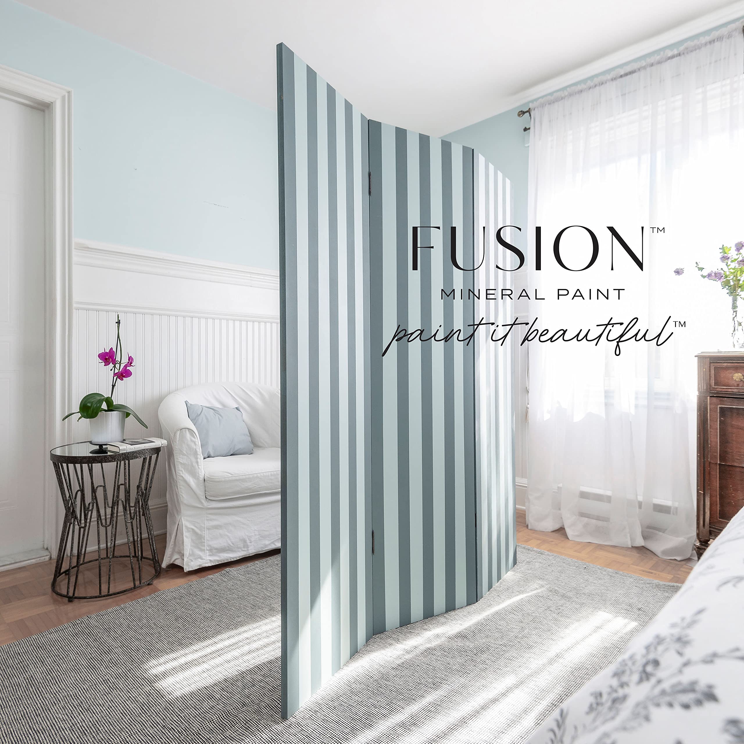 Fusion Mineral Paint - 500ml Blue Pine - Premium Chalk Style Paint for Furniture, Cabinets & DIY Home Decor Projects