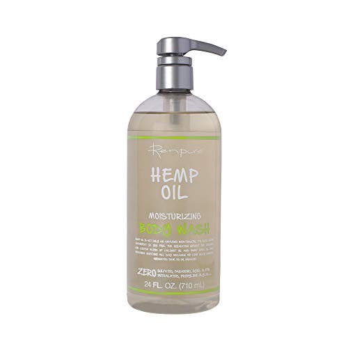 Renpure Hemp Oil Body Wash 24oz - Moisturizing & Nourishing Shower Gel for Dry Skin - Perfect for Daily Use & Relaxing Bath Time