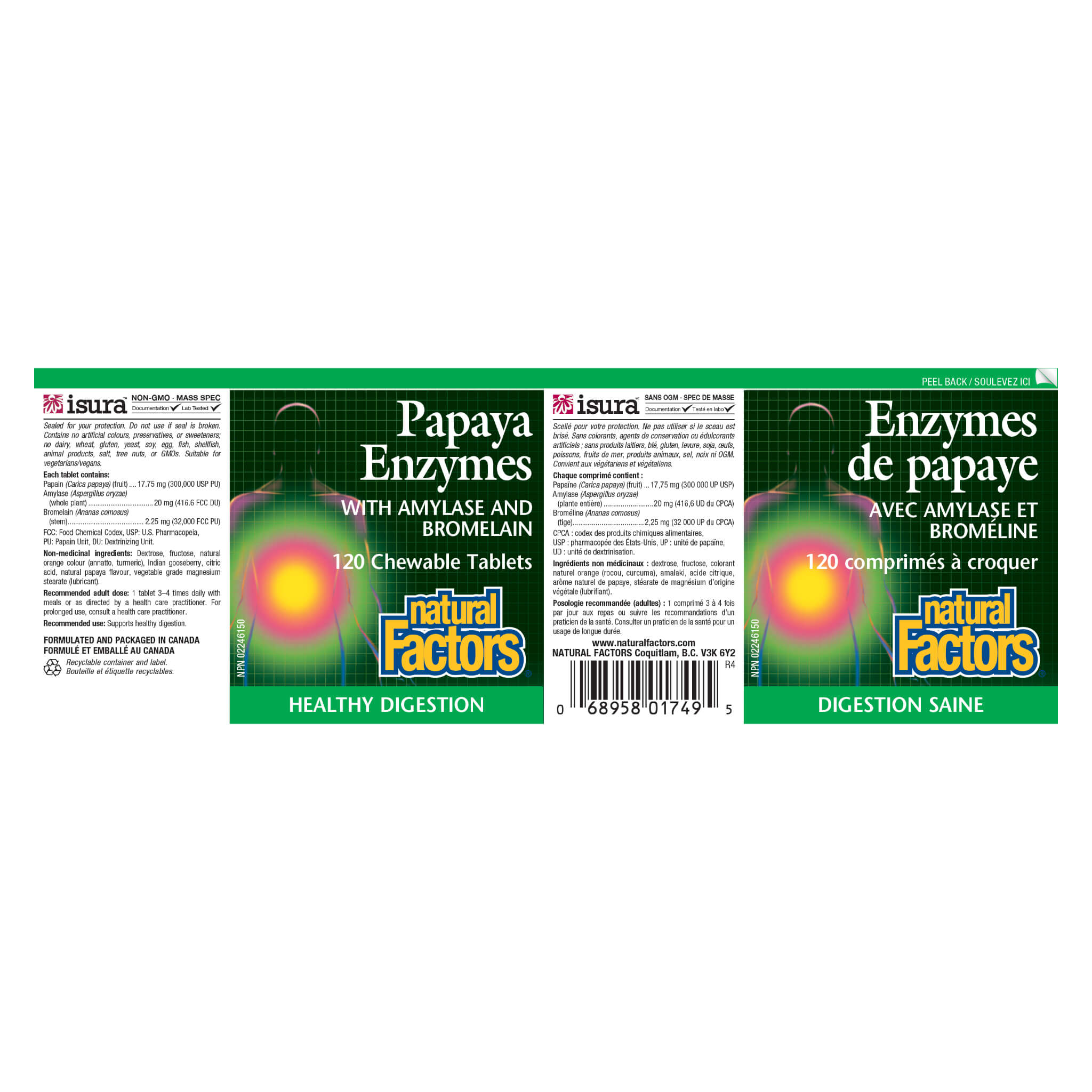 Best Papaya Enzymes with Amylase & Bromelain - Digestive Support Supplement for Gut Health & Bloating Relief - Perfect After Meals & Heavy Foods
