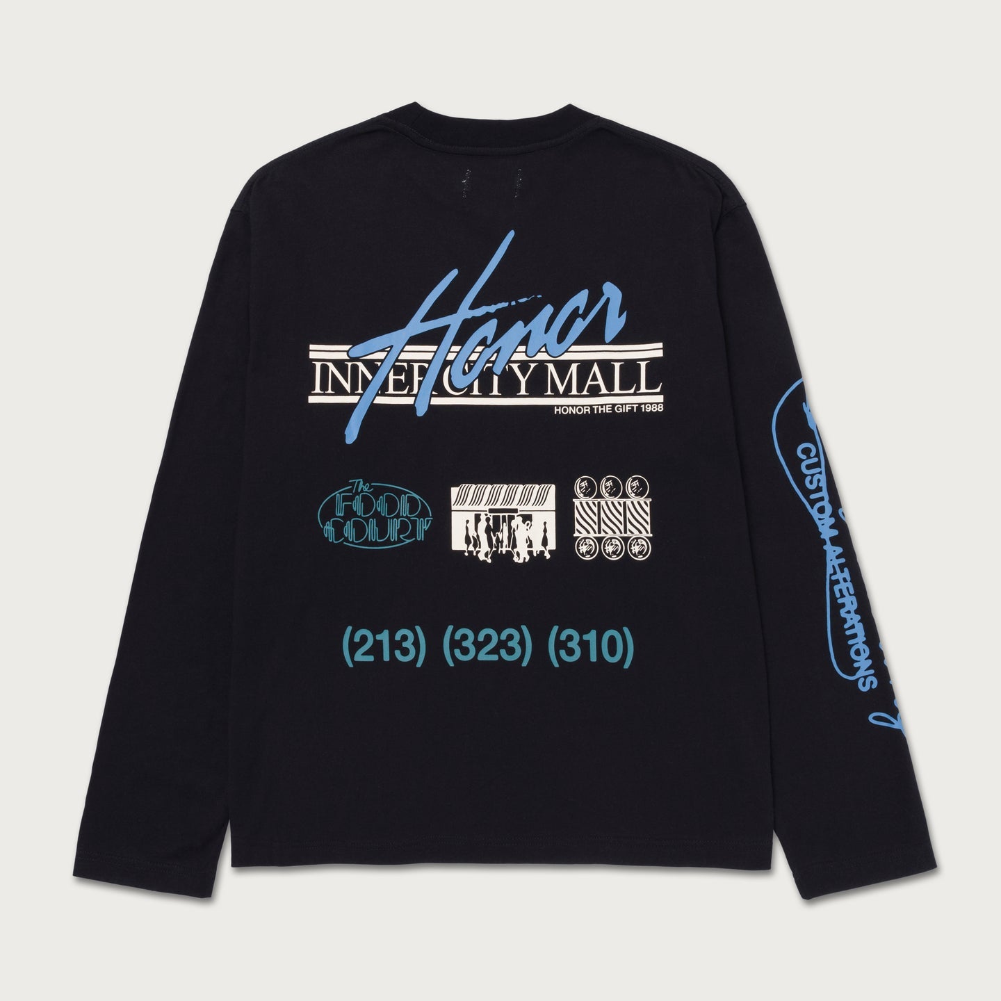 HONOR THE GIFT MALL Men's LS T-Shirt Black - Comfortable Long Sleeve Cotton Shirt for Casual Wear & Everyday Outfits