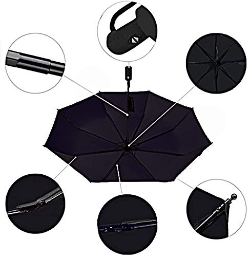Custom Monogram Windproof Auto Open Close UV Umbrella - Personalized Chevron Design, Foldable & Durable for Rain & Sun Protection - Perfect for Outdoor Events, Travel & Gifts