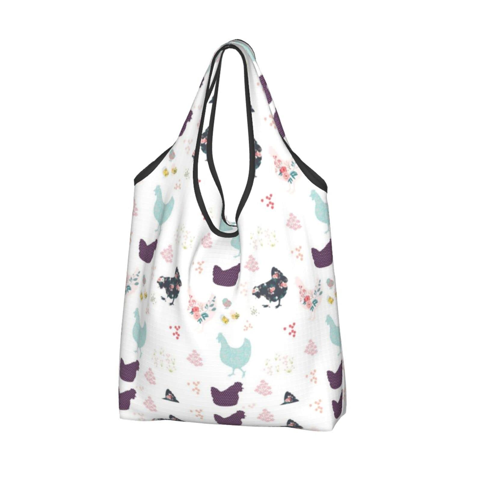 Country Cuties Washable Reusable Grocery Bags - Eco-Friendly Foldable Shopping Totes for Groceries, Beach & Travel | Lightweight Portable Cotton Tote Bags for Women & Men
