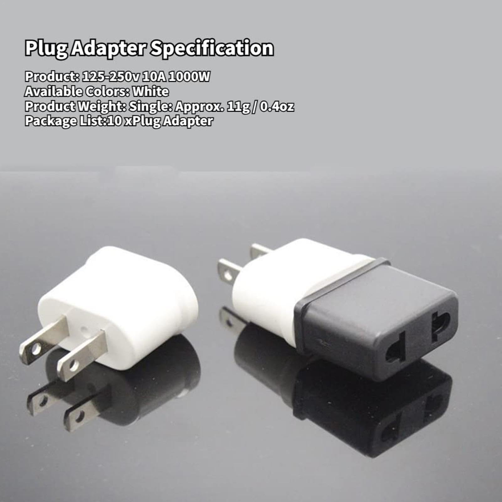Universal Travel Plug Adapter - Worldwide Compatible Power Converter with US Standard Charger | Compact & Flameproof Design for Europe, Asia, Australia | Ideal for Business Travel, Vacations & International Trips | Charge Laptops, Phones & Devices Anywhere