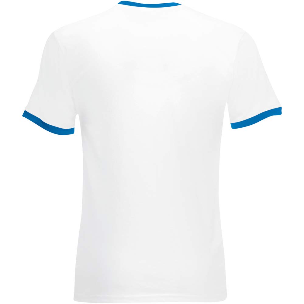 Fruit of The Loom Men's Ringer Short Sleeve T-Shirt | Comfortable Cotton Blend Tee for Casual Wear & Everyday Outfits | Perfect for Gym, Lounge & Street Style
