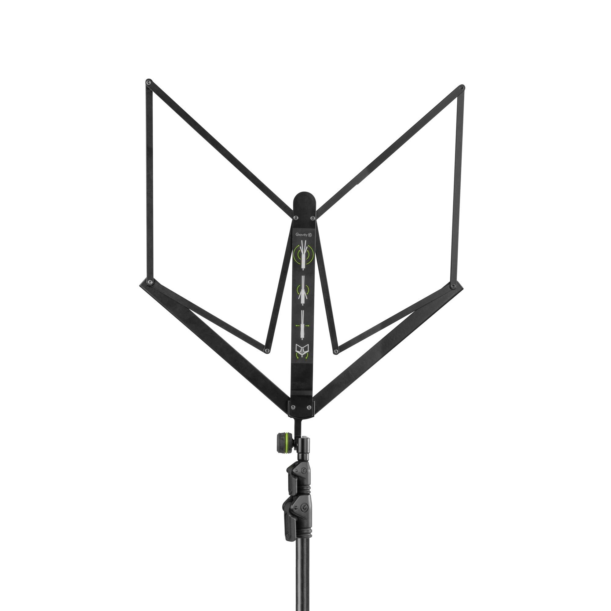 Premium Folding Music Stand with Carry Bag - Portable & Adjustable for Musicians, Students, and Performers - Perfect for Orchestras, Bands, and Home Practice (Model NS 441 B)
