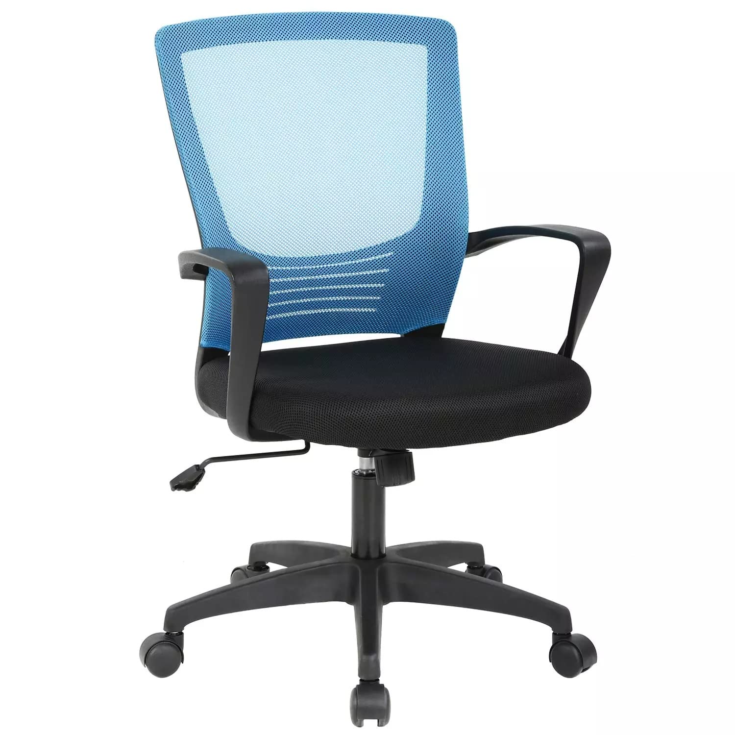 Ergonomic Mesh Office Chair with Adjustable Lumbar Support - Swivel Rolling Computer Desk Chair for Home & Office Use - Perfect for Working, Gaming, Video Conferencing and Long Study Sessions