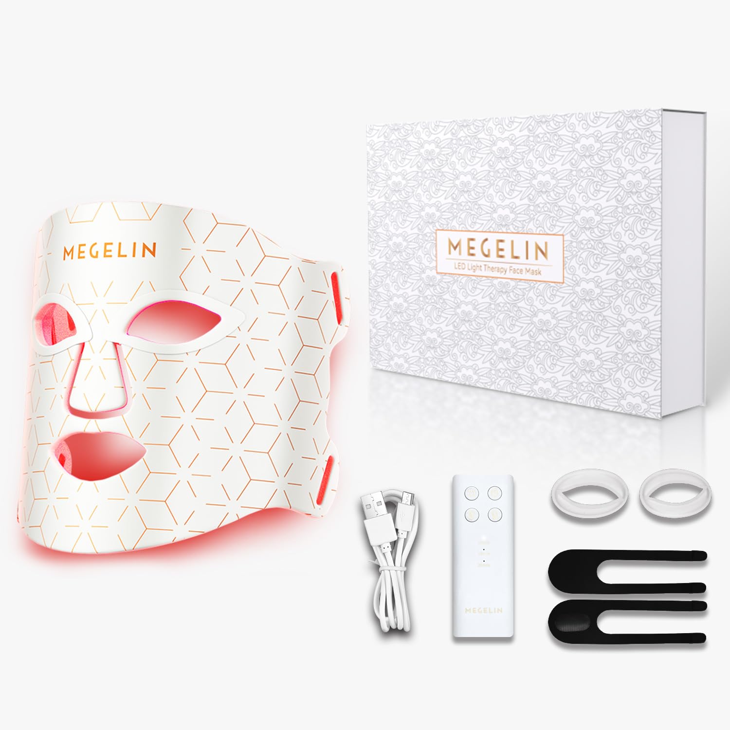 Red Light Therapy Mask for Face & Neck with Free Gel - Anti-Aging Skin Care Device for Wrinkle Reduction & Collagen Boost - Perfect for Home Spa & Skincare Routine