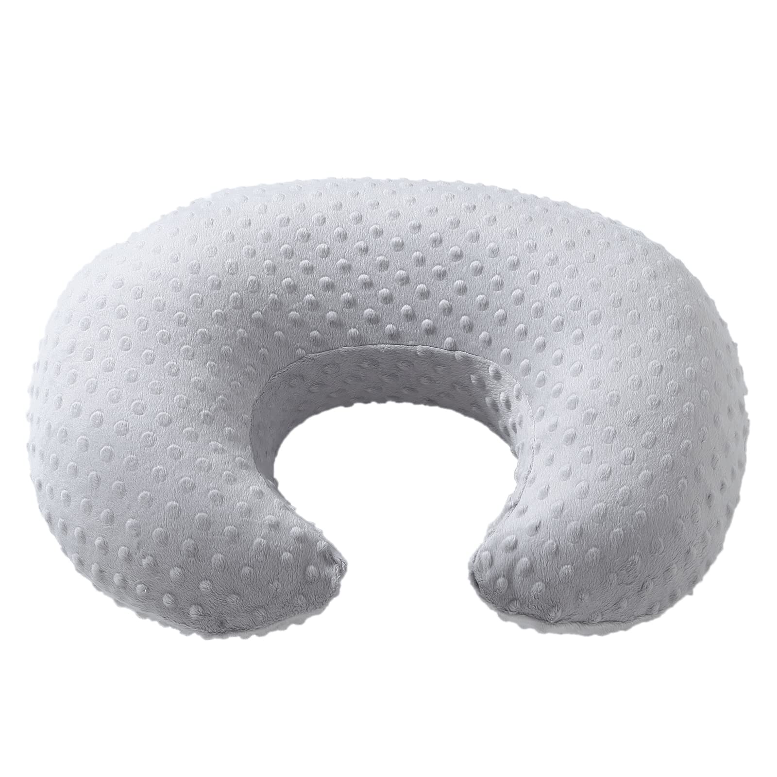 Ultra-Soft Baby Nursing Pillow Cover - Standard Size Slipcover for Breastfeeding Moms | Fits Infant & Newborn Nursing Pillows for Boys & Girls | Glacier Gray | Perfect for Nursing, Bottle Feeding & Tummy Time