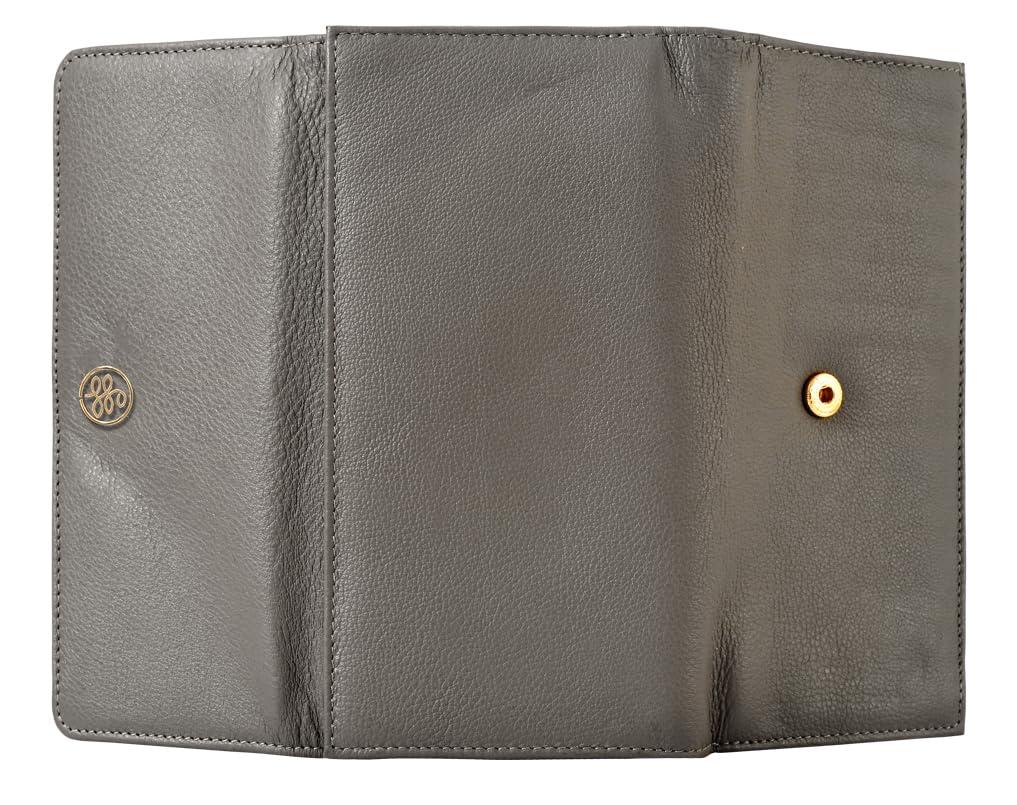 Eske Klara Genuine Quilted Leather RFID Blocking Trifold Wallet - Compact Card Holder for Credit Cards, Cash & Coins - Multiple Pockets for Everyday Use - Perfect for Travel & Daily Essentials