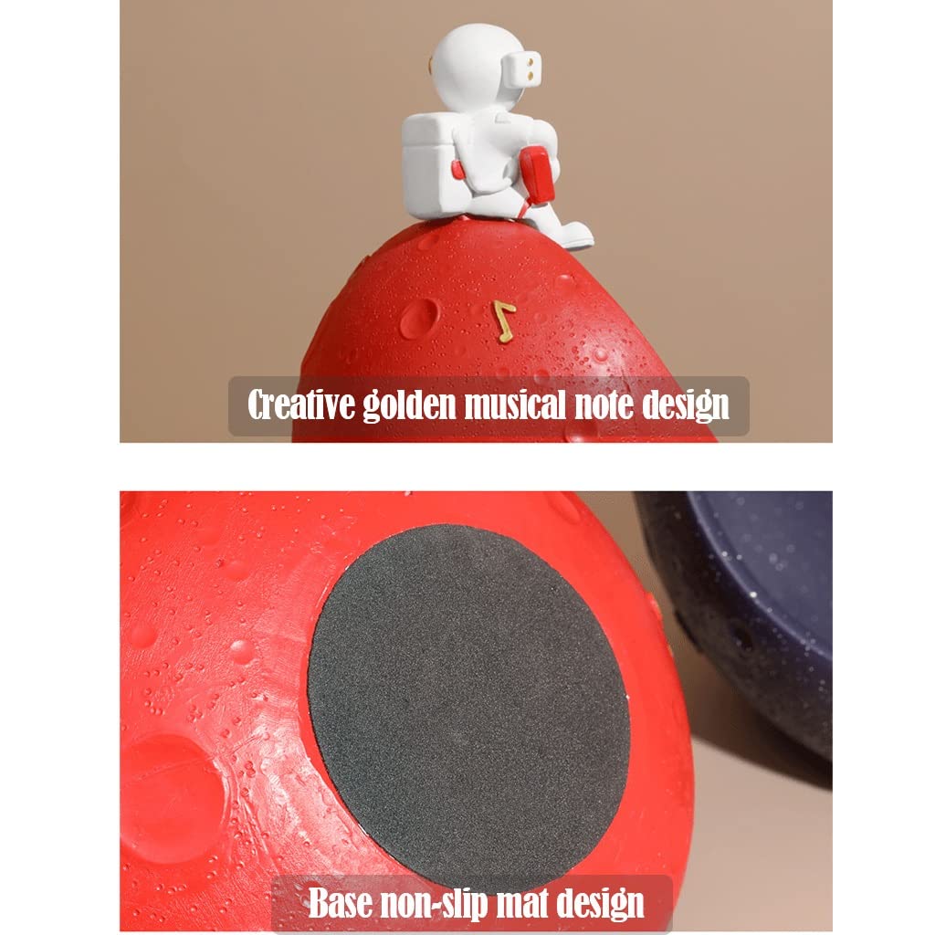KAMWD Astronaut Figurine Key Holder & Decorative Bowl - Modern Resin Jewelry Tray for Entryway Table, Candy Storage, and Home Decor | Perfect for Organizing Small Items, Jewelry Display, and Gift Giving (Red)