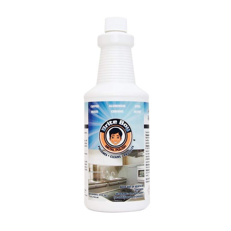Brite Boy Metal Polish & Cleaner - Premium Stainless Steel, Chrome & Aluminum Polish - Restores Shine & Removes Tarnish - Ideal for Cars, Motorcycles, Jewelry & Kitchenware