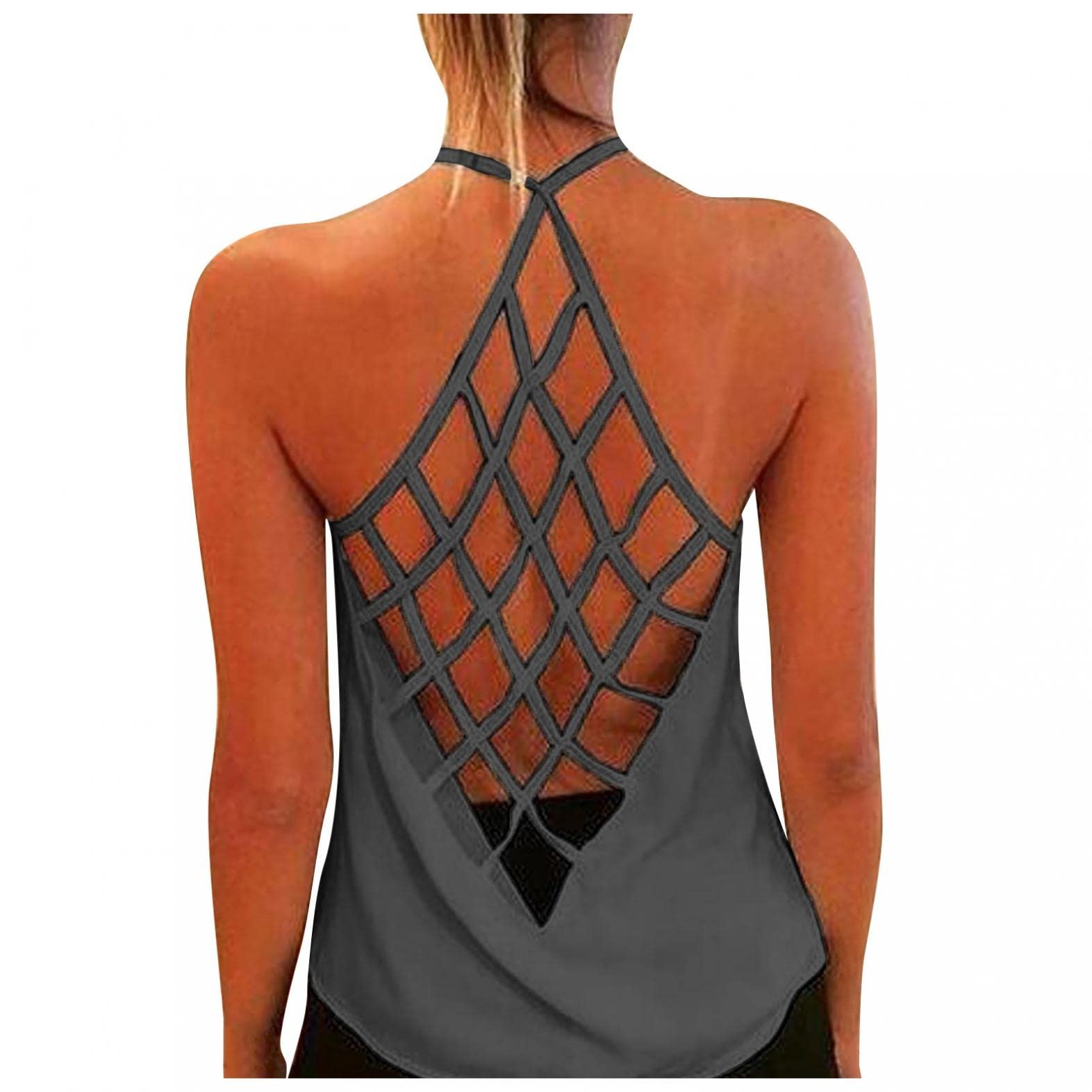 Women's Summer Sleeveless Pleated Backless Casual Tank Tops - Breathable Comfort for Beach, Vacation & Everyday Wear