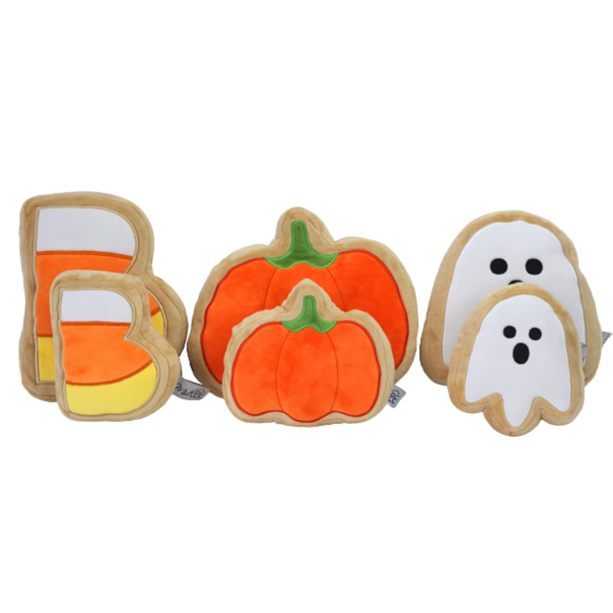 Midlee Boo Sugar Cookie Halloween Plush Dog Toy - Large Stuffed Animal for Dogs, Cute & Soft Puppy Chew Toy | Perfect for Halloween Decor, Pet Gifts & Cuddling