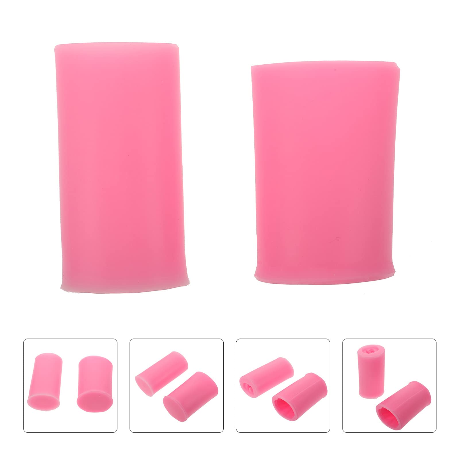 EXCEART 2-Pack Silicone Mold Set for Chocolate, Candles, Resin Art, Soap & Sugar Craft - DIY Wedding, Home Decor & Party Favors - Perfect for Baking, Candle Making & Crafting Projects