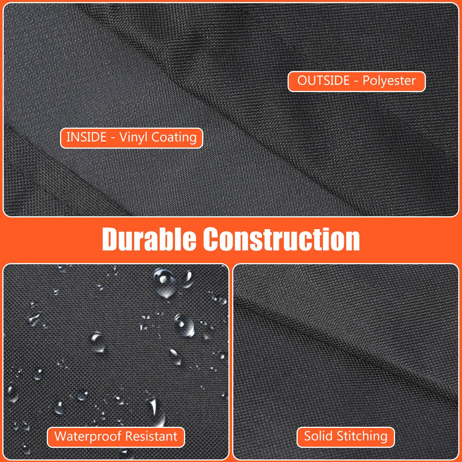 51 Inch Heavy Duty BBQ Grill Cover for Weber Spirit 300 & Spirit II 300 Series (E310, E315, E330) - All-Weather, UV Resistant, Fade Proof Gas Grill Protection - Perfect for Backyard BBQs, Patio Parties & Outdoor Cooking