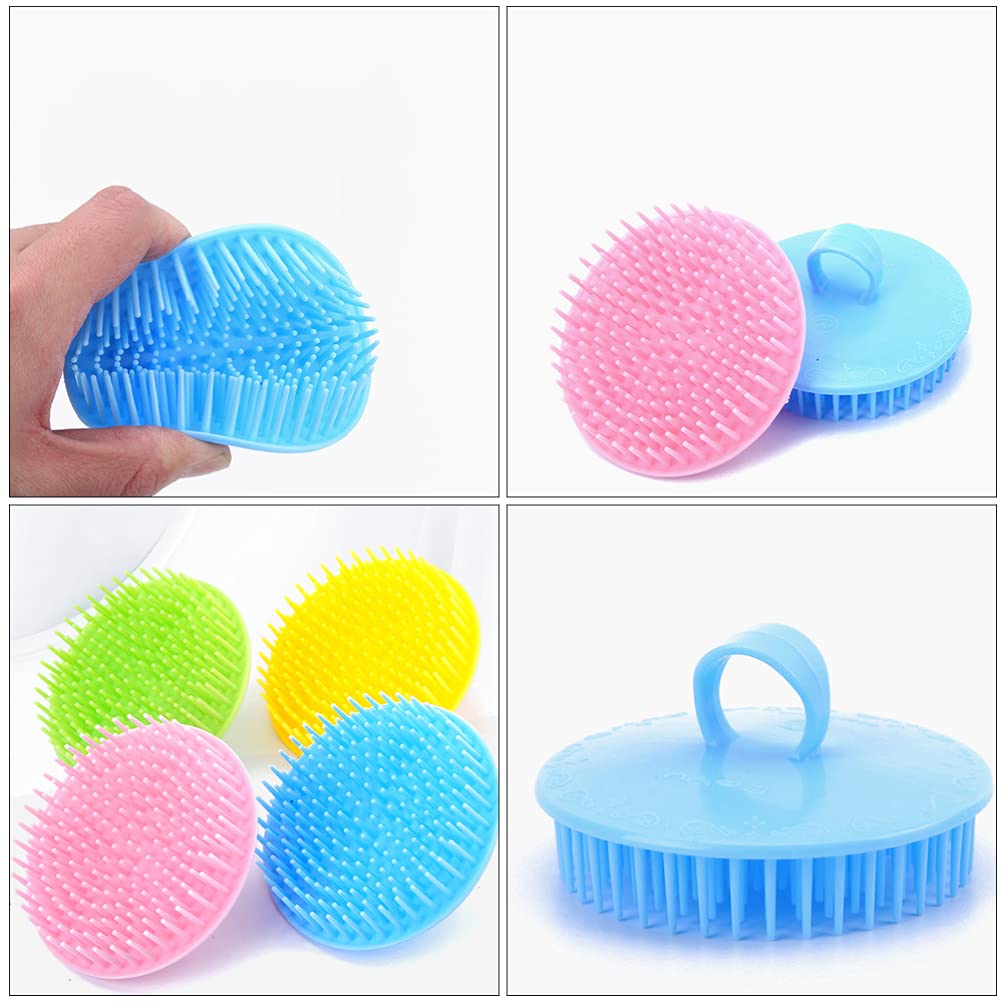 4-Piece Hair Scalp Massage Brush Set - Shampoo Brush & Head Massager for Deep Cleaning & Relaxation - Perfect for Hair Washing, Scalp Care & Stress Relief at Home or Salon