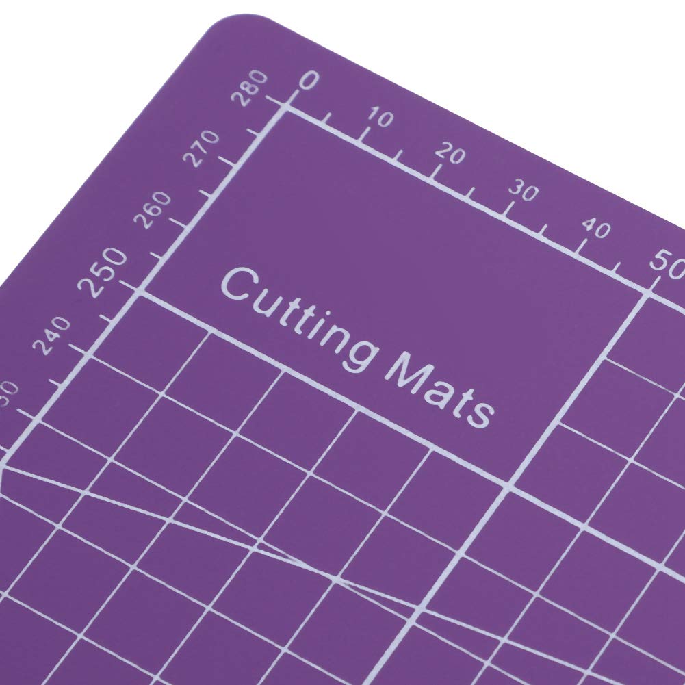 Shanrya Self-Healing Cutting Mat for Crafts - 12x18 Inch PVC Cutting Board for Scrapbooking, Quilting, Sewing & DIY Projects - Durable Art Supply for Artists, Designers & Hobbyists
