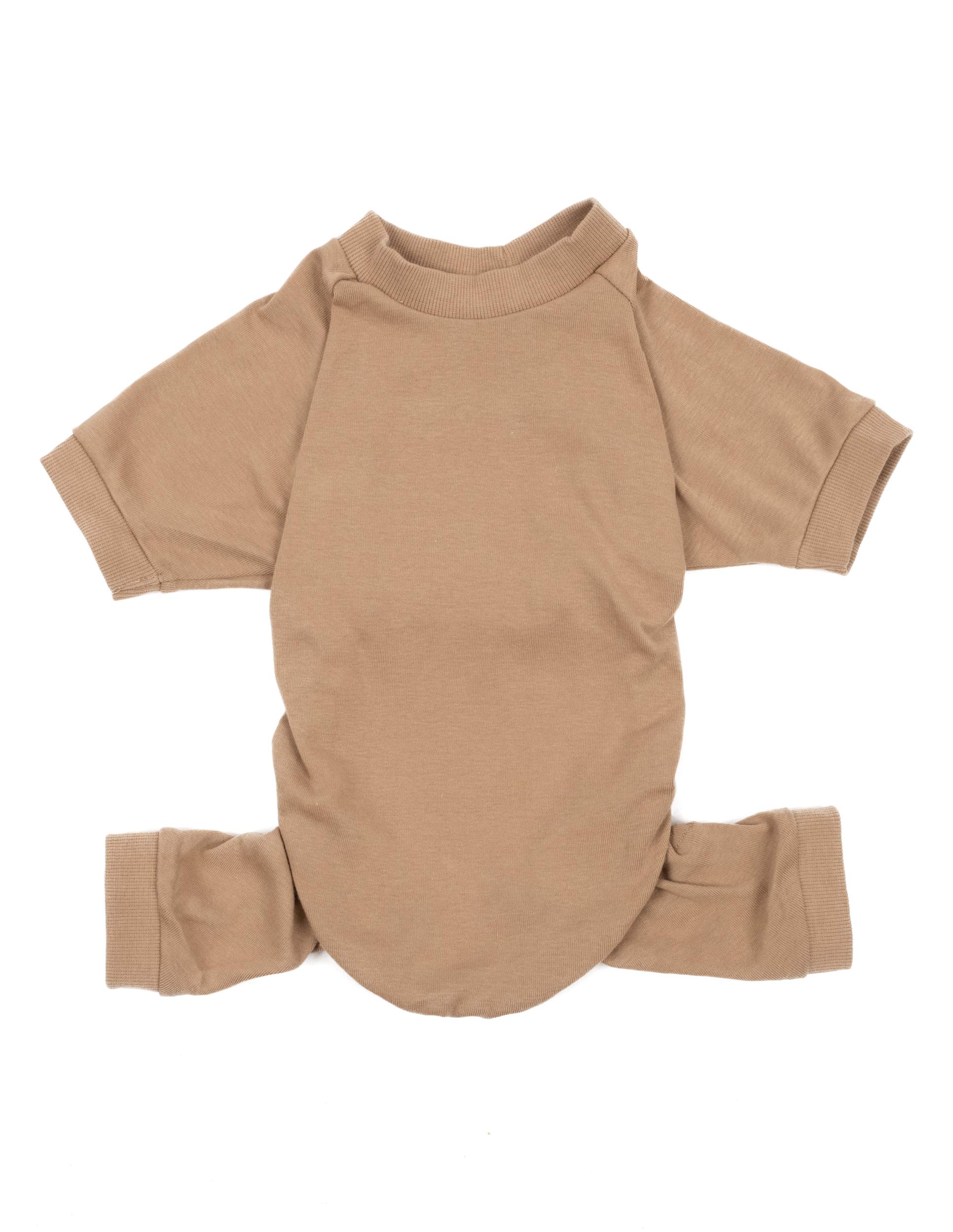 Leveret 100% Cotton Dog Pajamas - Matching Solid Pjs for Small to XXX-Large Dogs | Cozy Sleepwear for Pets, Perfect for Cold Nights & Indoor Lounging