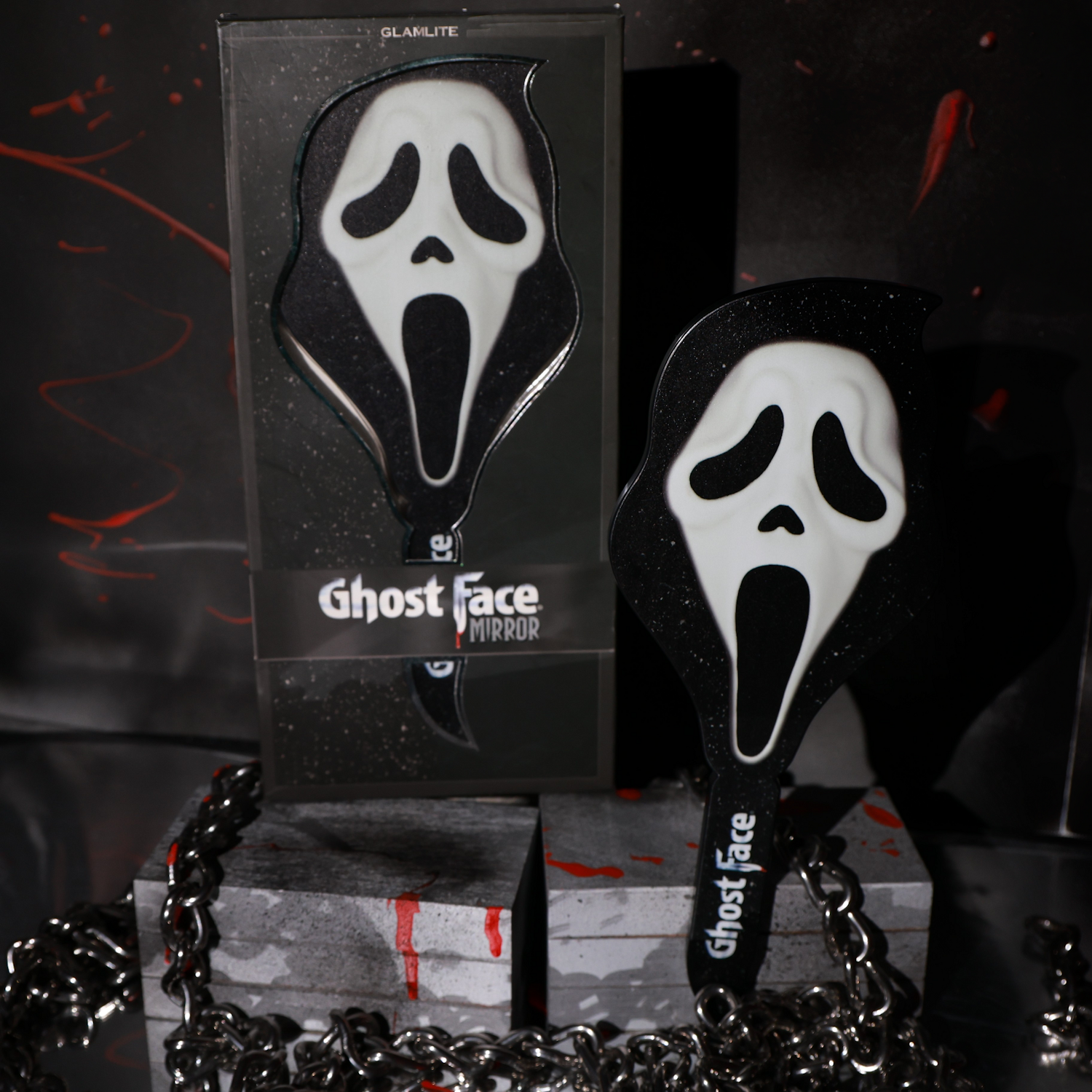 Ghost Face™ Mirror - Halloween Horror Decor, Scary Movie Prop, Cosplay Accessory for Parties & Home Haunt