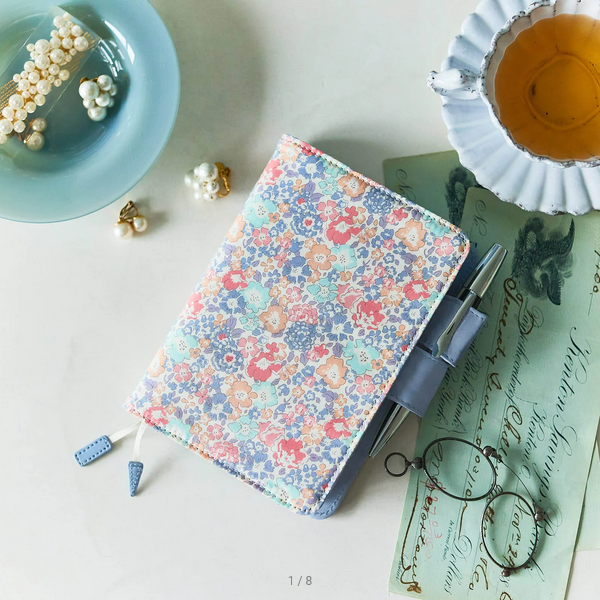 Hobonichi Techo 2025 Planner - Liberty Fabrics Michelle A6 Original Size Cover Only | Premium Daily Journal Cover for Work, School & Personal Organization