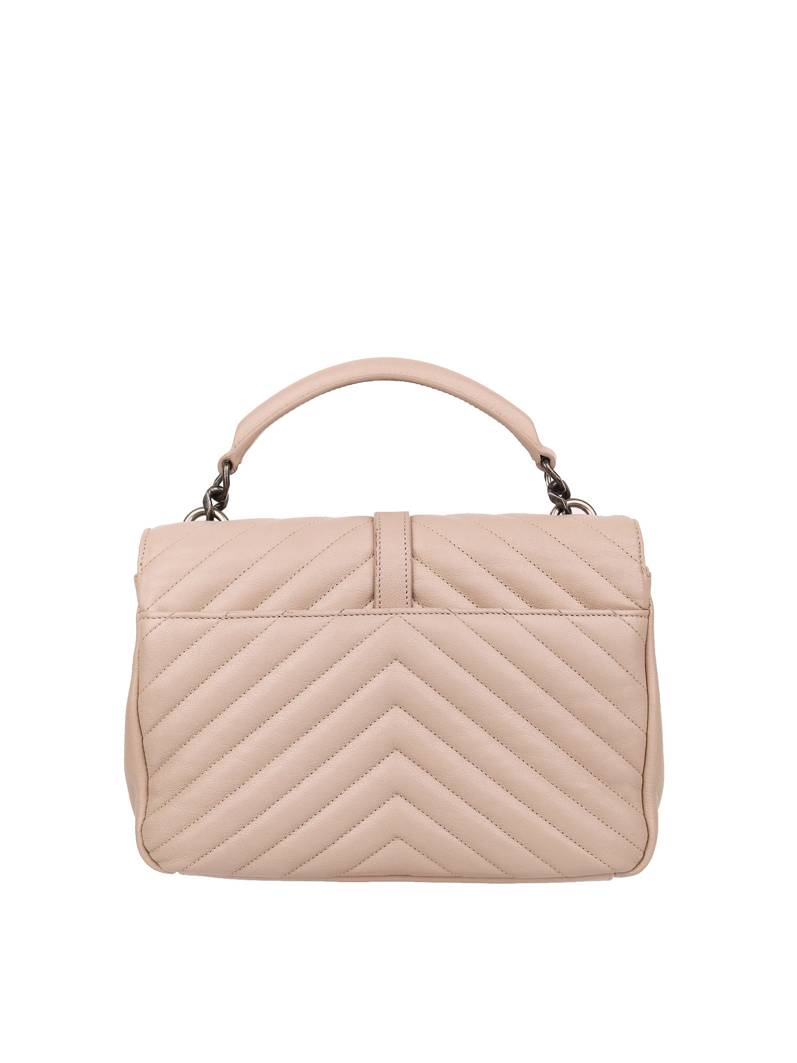 Saint Laurent Light Beige Medium College Bag - Luxury Designer Shoulder Bag for Women | Perfect for Work, Travel & Everyday Use
