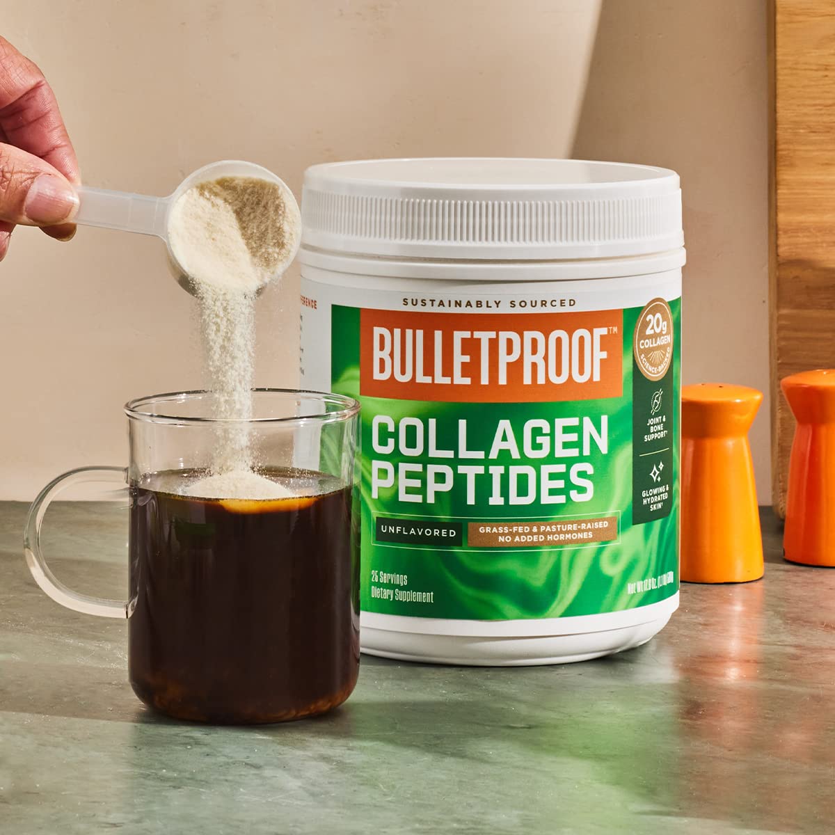 **Bulletproof Unflavored Collagen Protein Powder – 18g Grass-Fed Collagen Peptides with Amino Acids & 2 Billion CFU Probiotics for Gut Health (17.6 oz) – Supports Skin, Joint & Digestion – Ideal for Smoothies, Coffee & Baking**