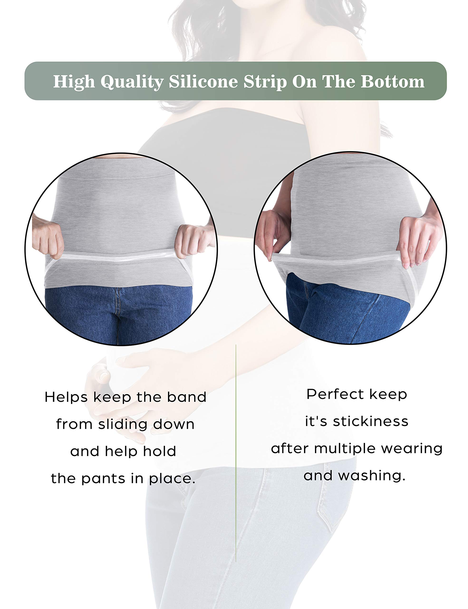 **Maternity Belly Band for Pregnant Women - Adjustable Pregnancy Support Belt for Pants & Jeans - Postpartum Belly Wrap for Comfort & Style - Perfect for Work, Exercise & Everyday Wear**