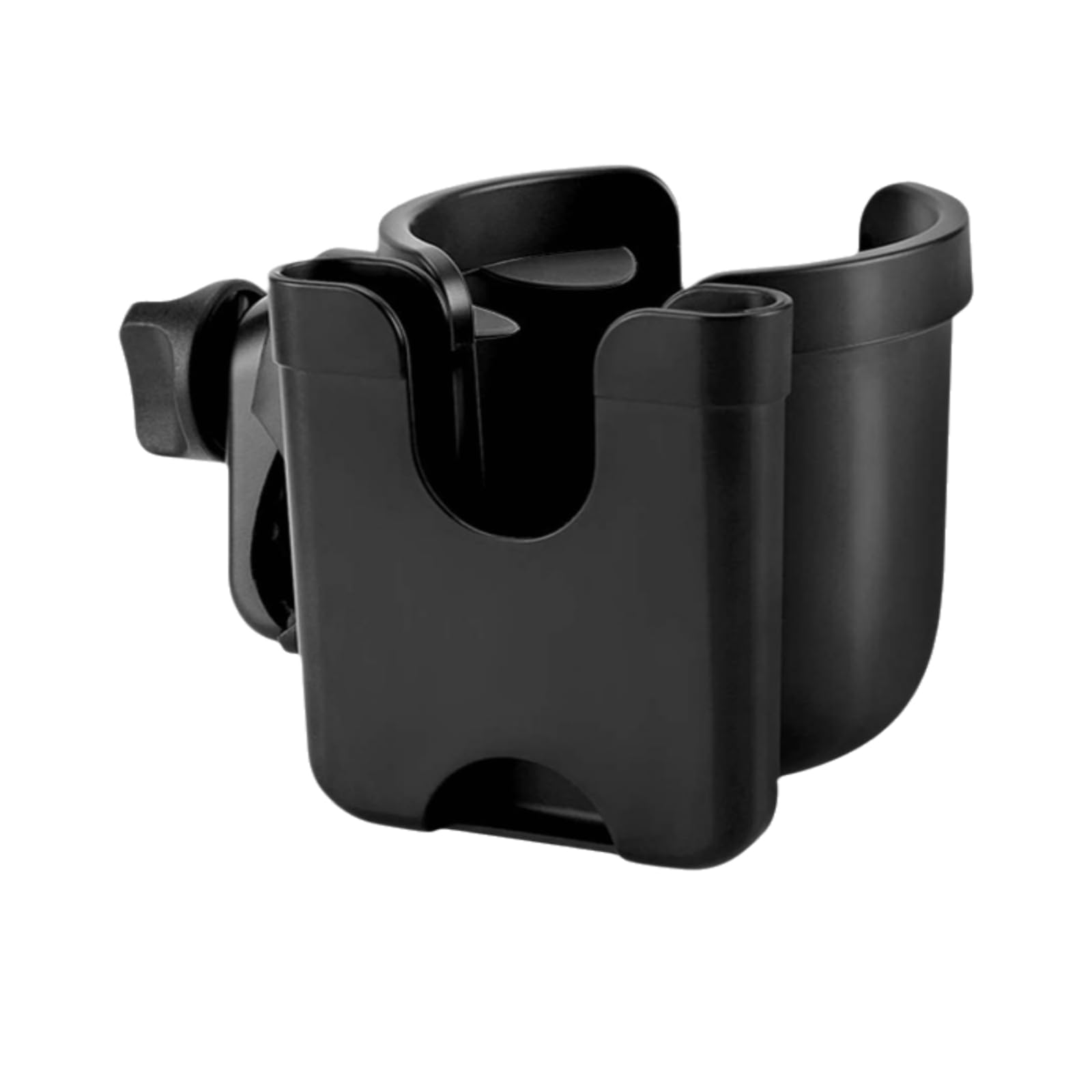 Universal Stroller Cup Holder with Phone Mount - 2-in-1 Drink & Phone Holder for Uppababy, Nuna, Doona Strollers, Bikes, Wheelchairs, Walkers & Scooters - Perfect for Parents, Cyclists & Mobility Aid Users