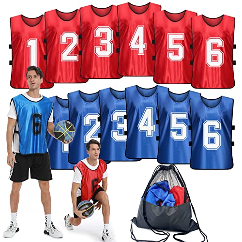 Dark Blue + Red (1-6)-white