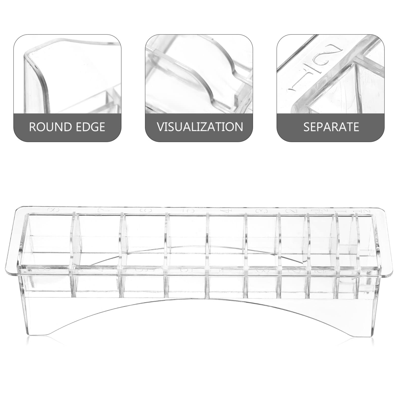 FOMIYES Barber Shop Storage Organizer Box - Professional Comb, Clipper & Guard Holder Case for Salon & Home Use - Perfect for Electric Clippers Organization & Travel