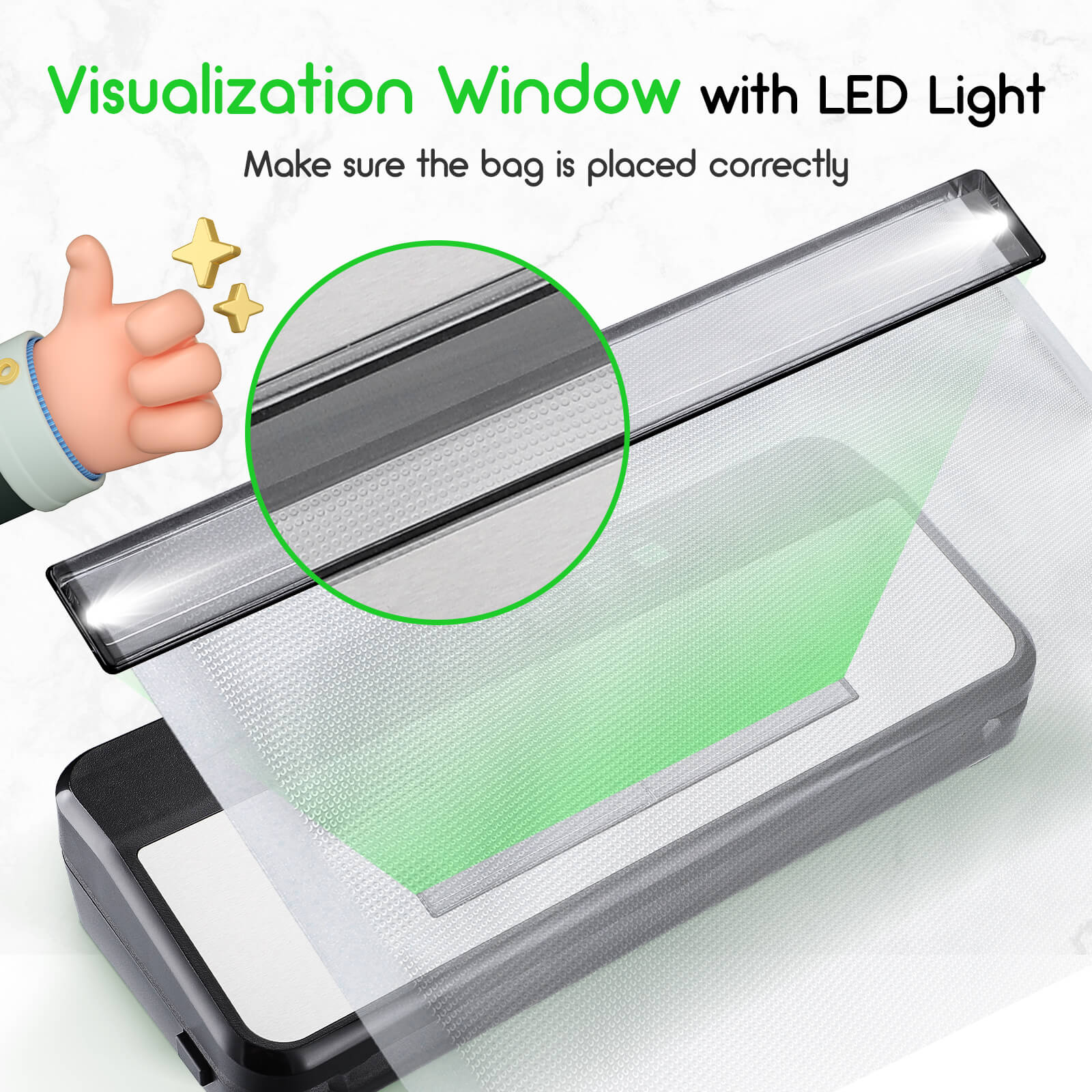 INK VS03 Vacuum Sealer Machine for Food Storage | Airtight Kitchen Appliance for Sous Vide, Meal Prep & Freezing | Compact & Easy to Use