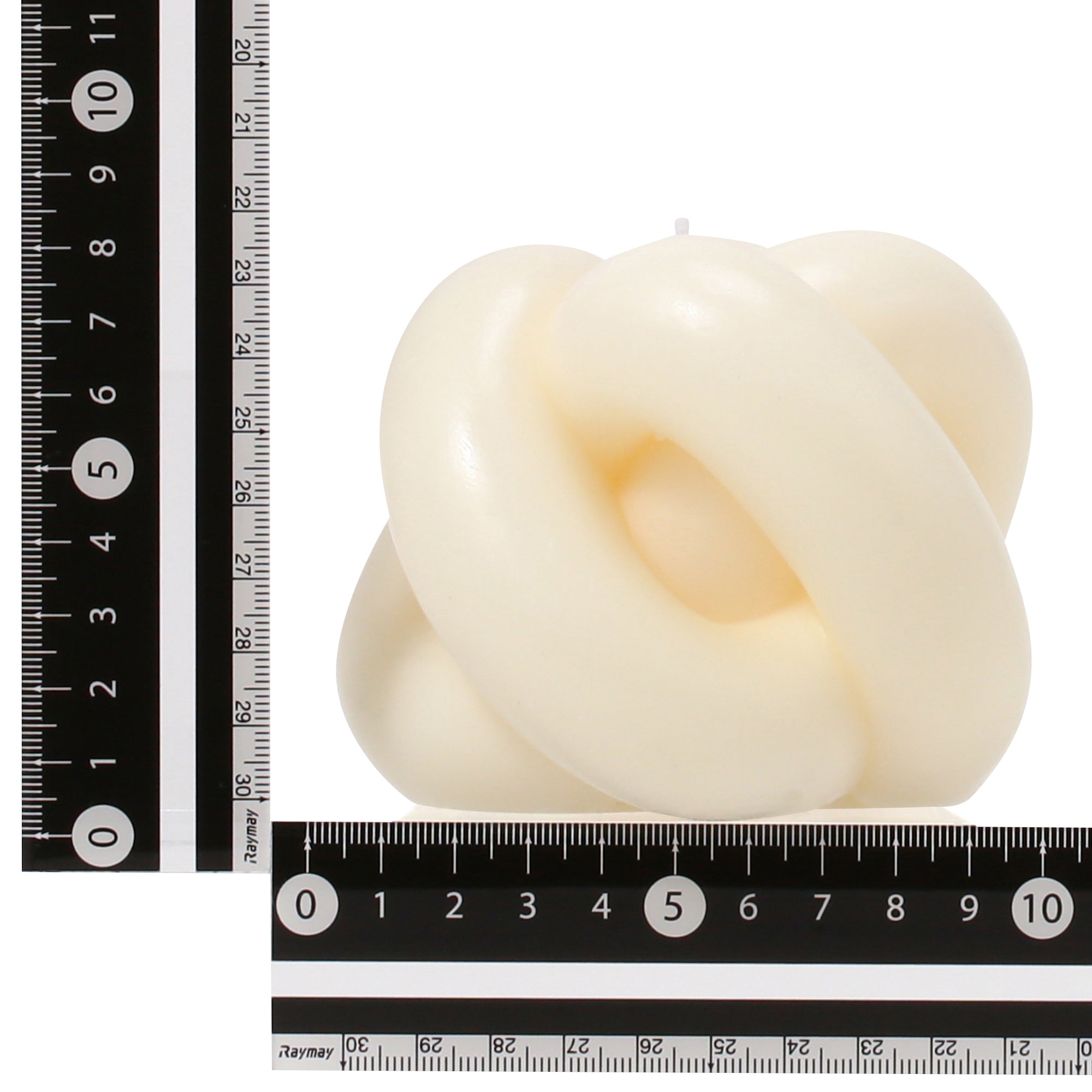 Handmade Ivory Knot Candle - Elegant Decorative Scented Candle for Weddings, Home Decor & Romantic Ambiance