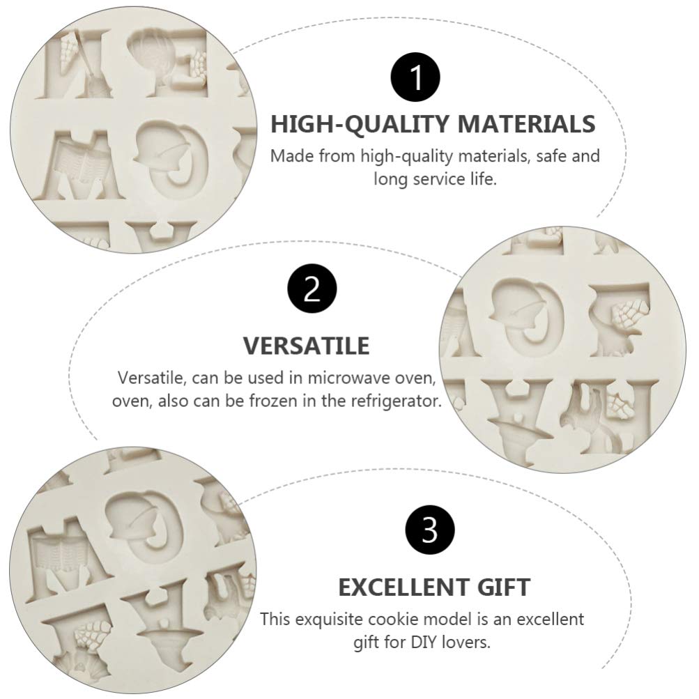 Hemoton 2-Pack Halloween Silicone Baking Molds - Pumpkin Cake, Dog Treat, Candle & Jelly Molds for Fondant Letters & White Cake Decorations | Perfect for Halloween Parties, DIY Desserts & Holiday Baking