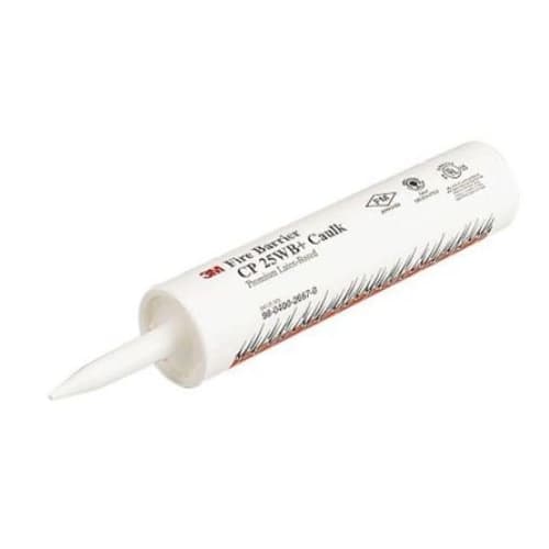 3M Fire Protection CP25WB Plus Fire Stop Caulk - 11oz Tube for Fireproofing Gaps & Joints - Ideal for Home, Office & Commercial Buildings