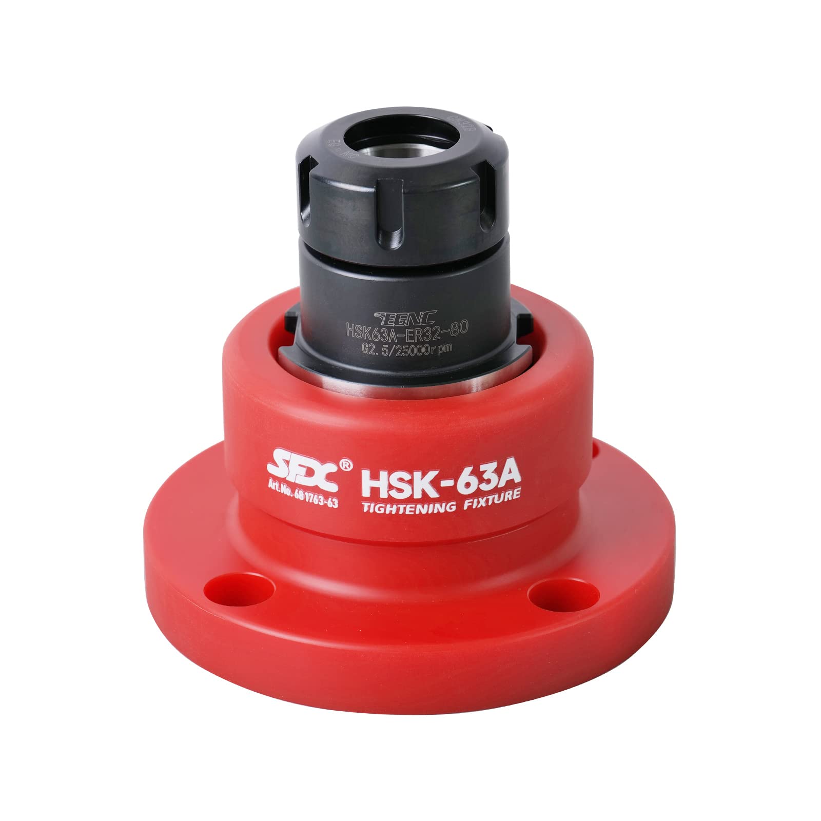HSK100 Tool Holder Tightening Fixture for Universal CNC Machines - Hard Anodized Clamping Device Compatible with HSK100A & HSK100C - Ideal for Precision Machining & Industrial Manufacturing