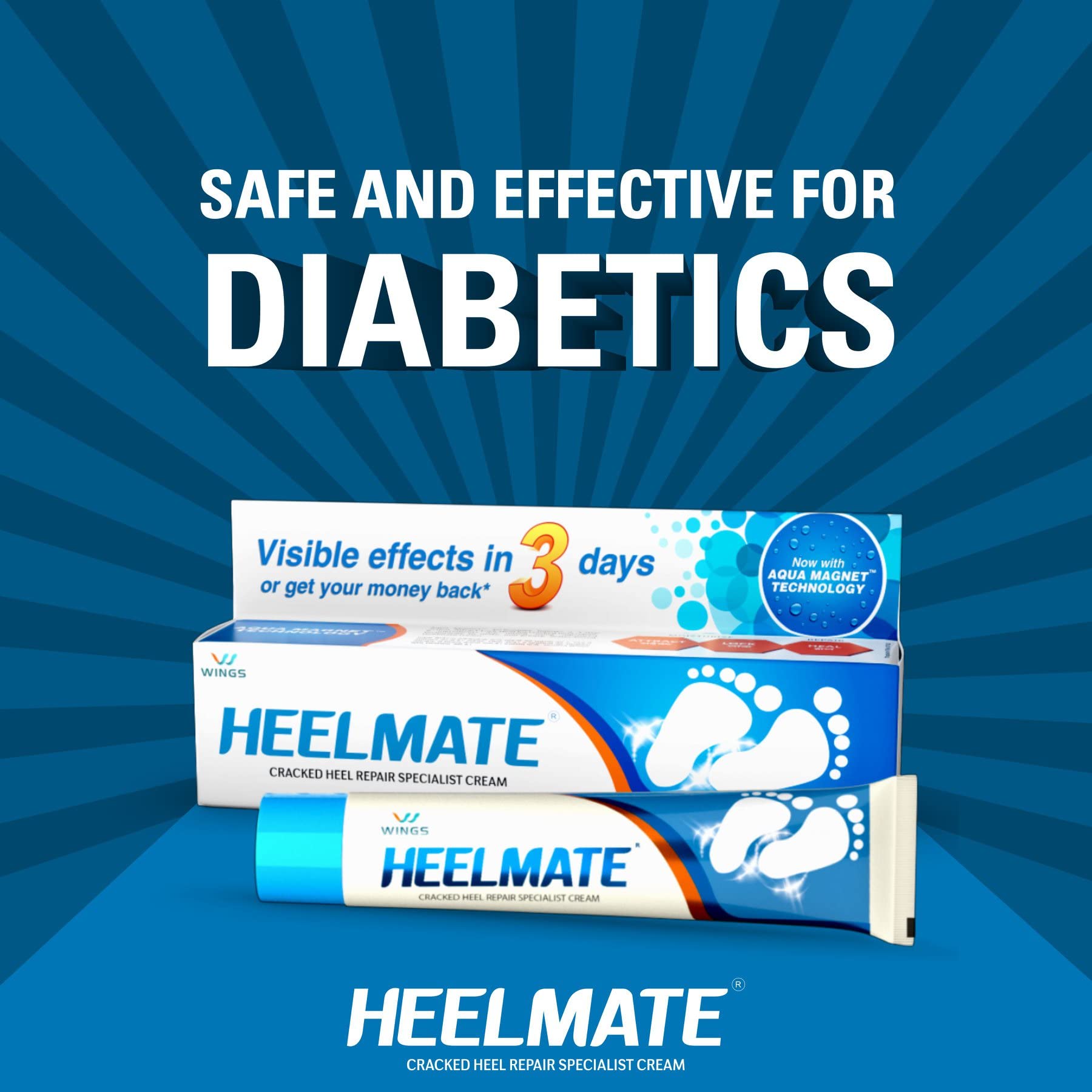 Heelmate Cracked Heel Repair Cream - Intensive Moisturizing Foot Ointment for Dry, Rough Feet (Pack of 4) | Perfect for Cracked Heels, Calluses & Foot Care Routine at Home or Salon