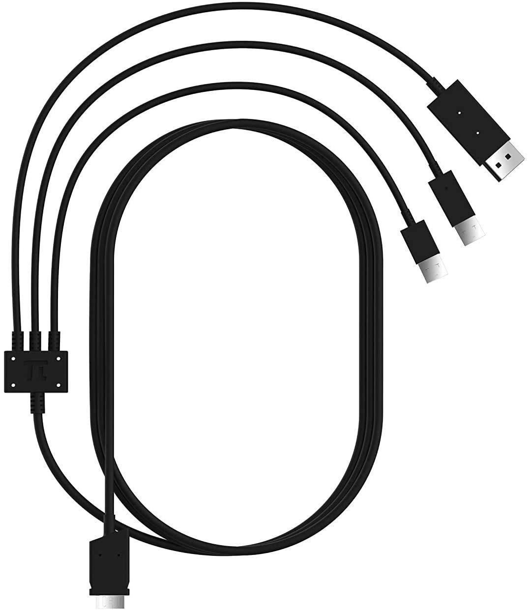 Pimax 4.5m DisplayPort USB Cable for Vision 5K Super & 8K X VR Headsets | High-Speed 4K@60Hz VR Link Cable | Compatible with USB-Powered VR Models | Perfect for VR Gaming, Simulation & Professional Applications