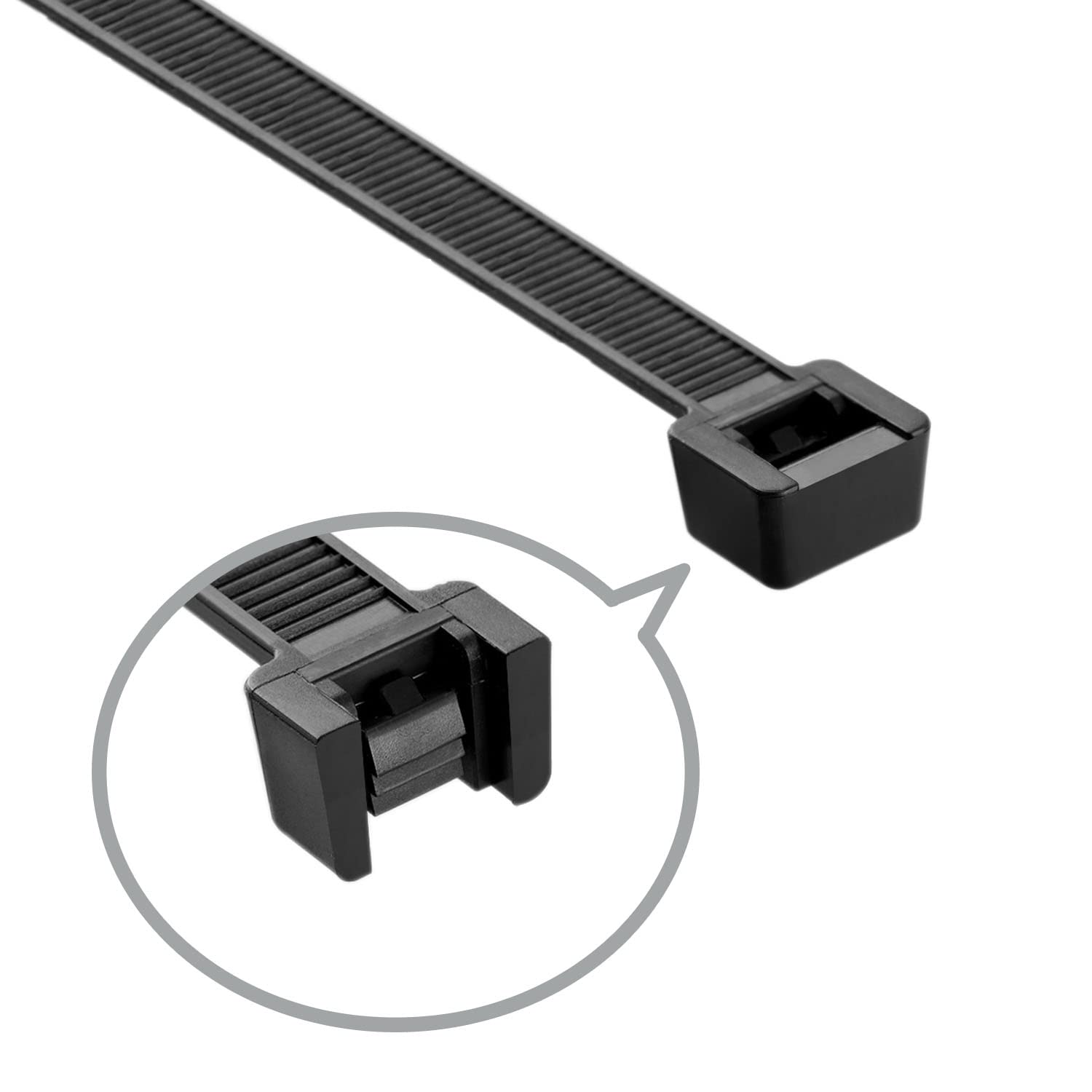 4 Inch Black Zip Ties - 18 Lbs Tensile Strength Small Cable Wire Ties (100 Pack) for Home Organization, Electronics & DIY Projects