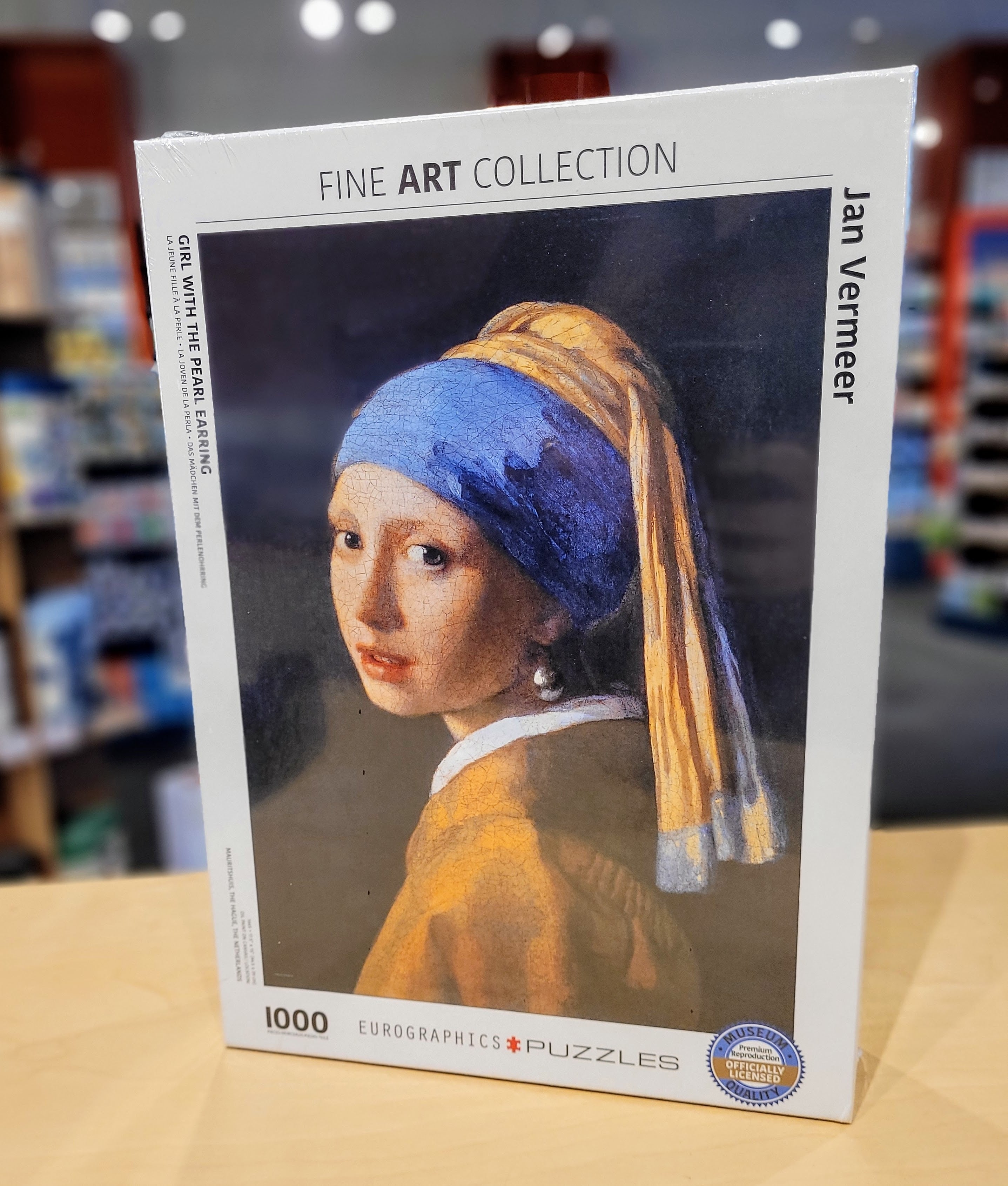 Eurographics 1000-Piece Jigsaw Puzzle - Jan Vermeer's Girl With The Pearl Earring Art Puzzle | Perfect for Adults, Home Decor & Relaxation