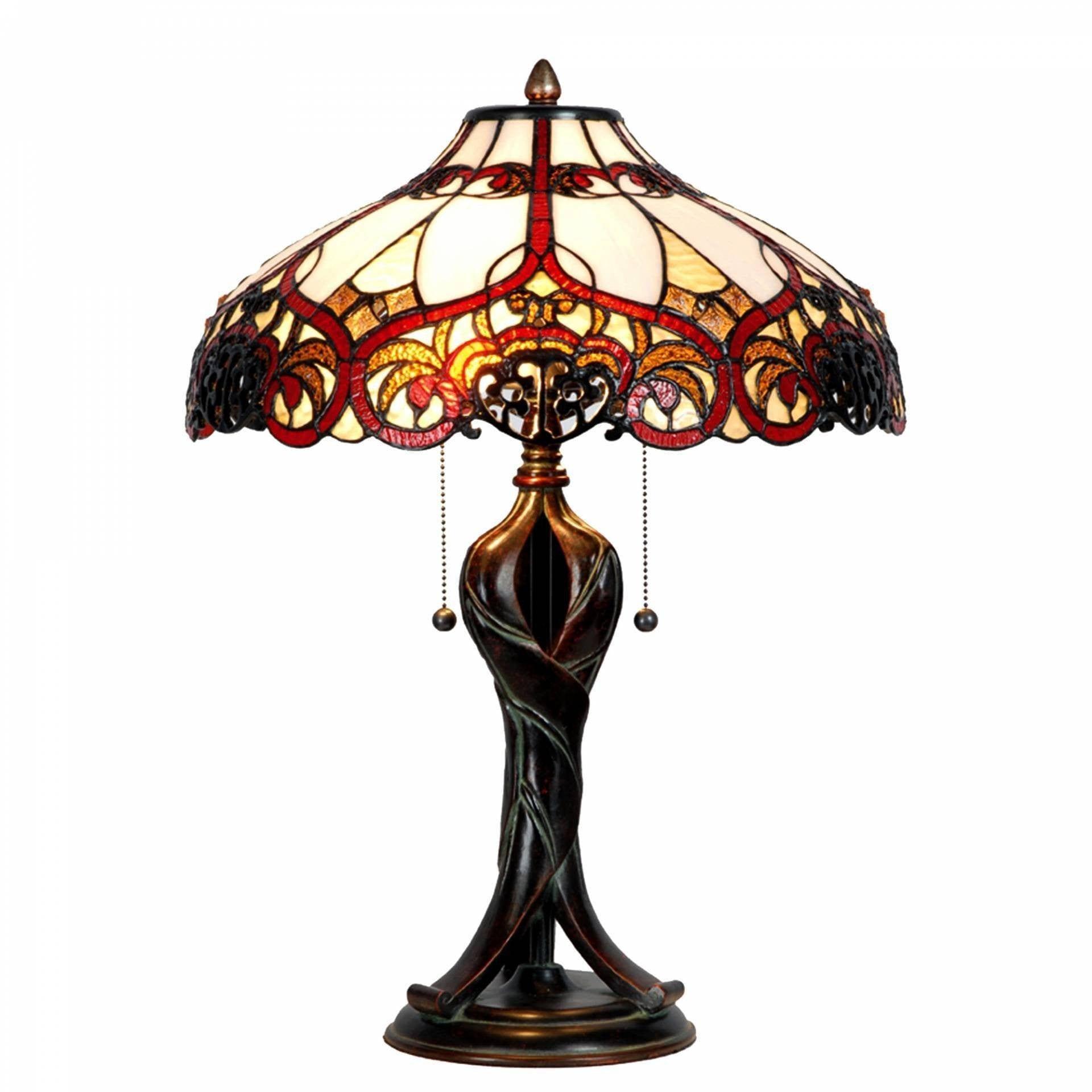 Buckingham Tiffany Table Lamp - Handcrafted Stained Glass Lighting for Home & Office Decor | Perfect for Living Room, Bedroom, or Study